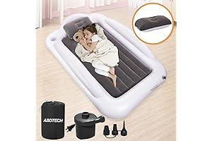 Inflatable Bed Toddler: Portable Travel Bed with Complete Kids Air Mattress Set