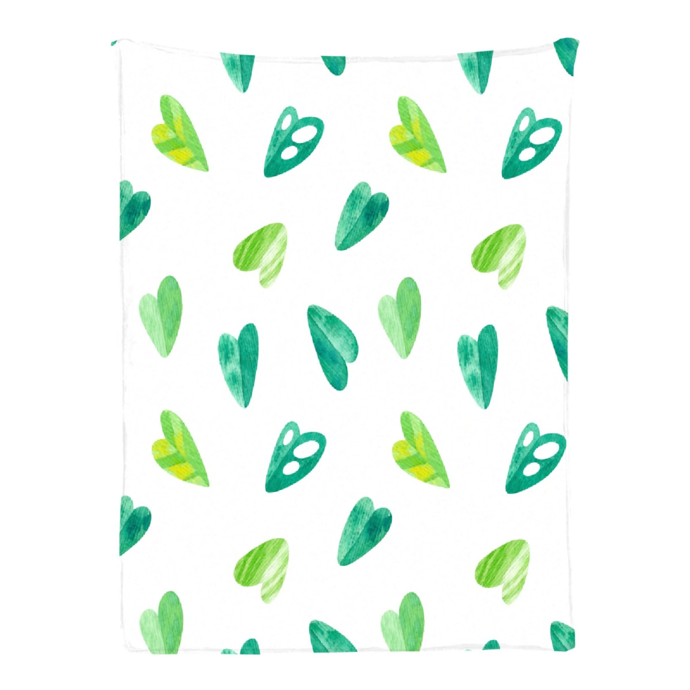 Ottoy Tropical Leaves Super Soft Micro Fleece Blankets Quilt Plush Lightweight Dual-Sided Decorative Couch, Sofa, Travel, Lap, Bed Throw Blanket,60