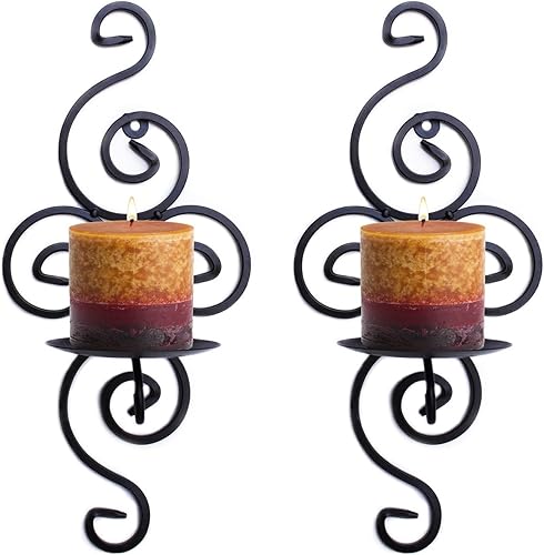 Candelabro para colgar en pared, elegantes, portavelas para decoración de paredes, bodas, eventos