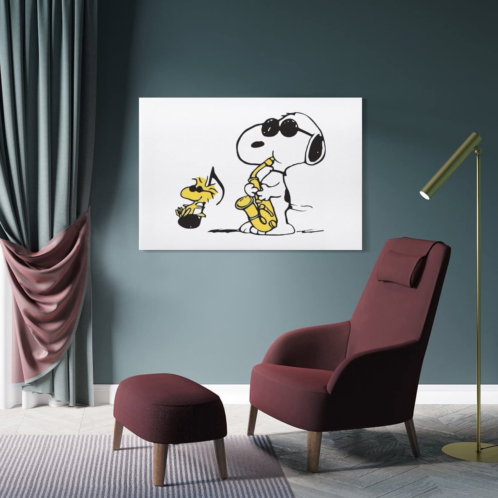 Amazon.co.jp: Snoopy スヌーピーアートパネル 油絵 ポスター 人気