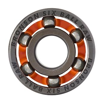 Bronson Raw 6-Ball Skateboard Bearings