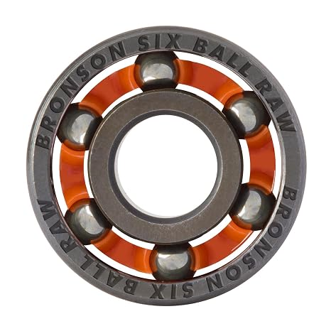 Bronson Raw 6-Ball Skateboard Bearings