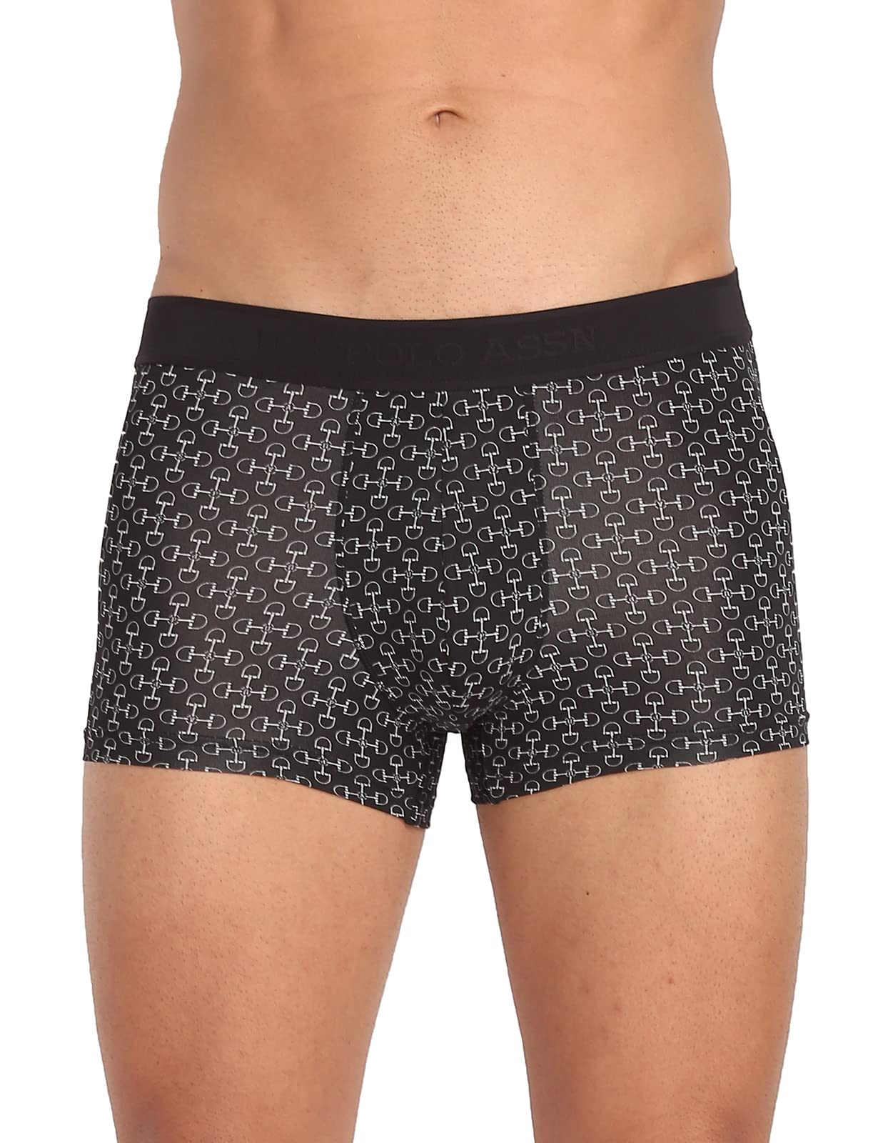u.s. polo assn. Men's Nylon Stretch Printed AT002 Active Trunks - Pack of 1-picture-21