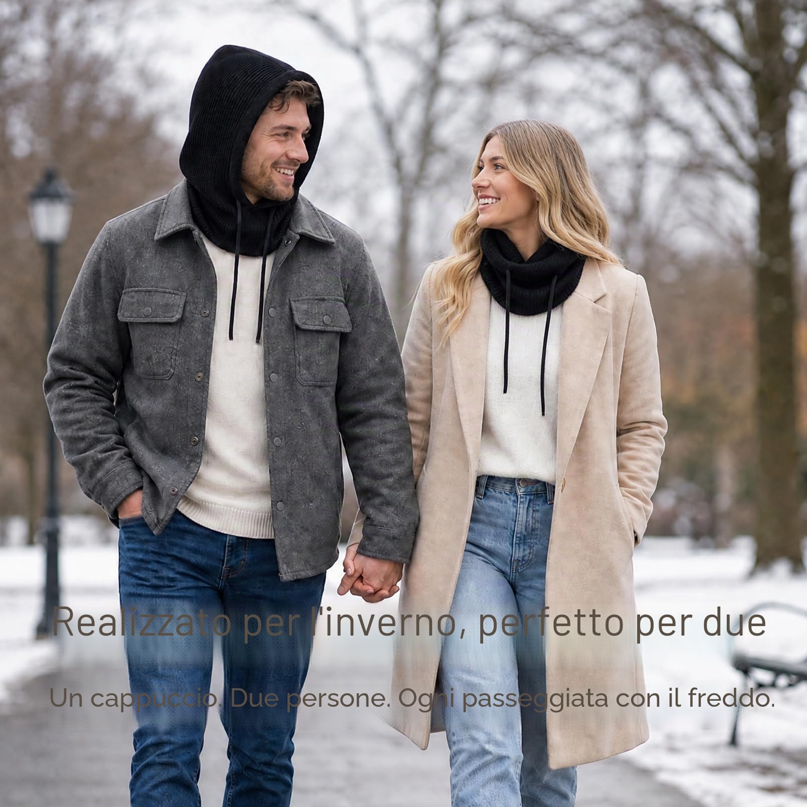 Facecozy Cappelli e Sciarpa Invernale Donna, Passamontagna, Berretti in Maglia con Coulisse e Cappellini Caldi