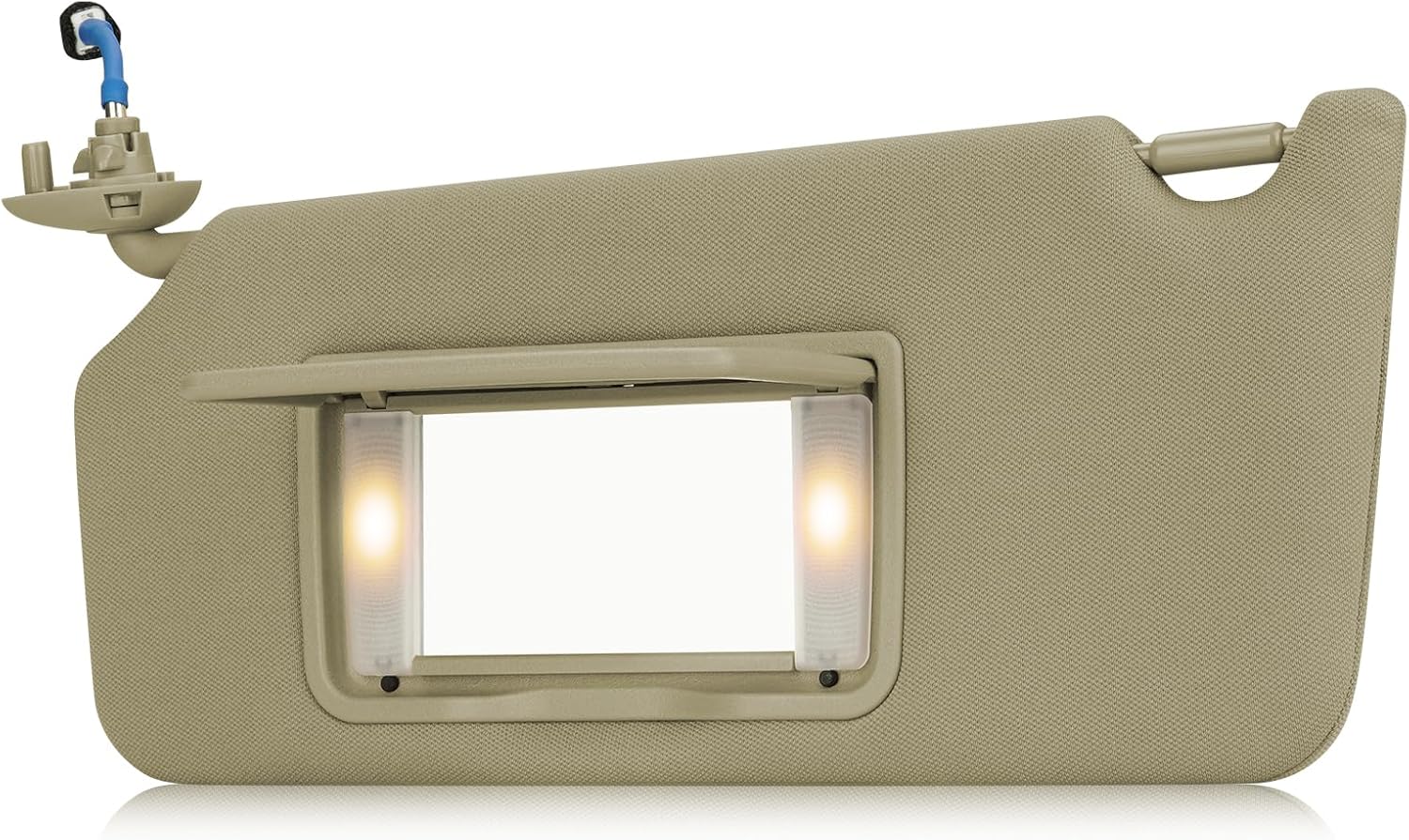 Youxmoto Left Driver Side Sun Visor Replacement for Honda Accord 2008 2009 2010 2011 2012 2013 2014 2015 2016 2017 Beige Car Visor, Replaces# 83280TA0A91ZB, with Vanity Mirror and Light