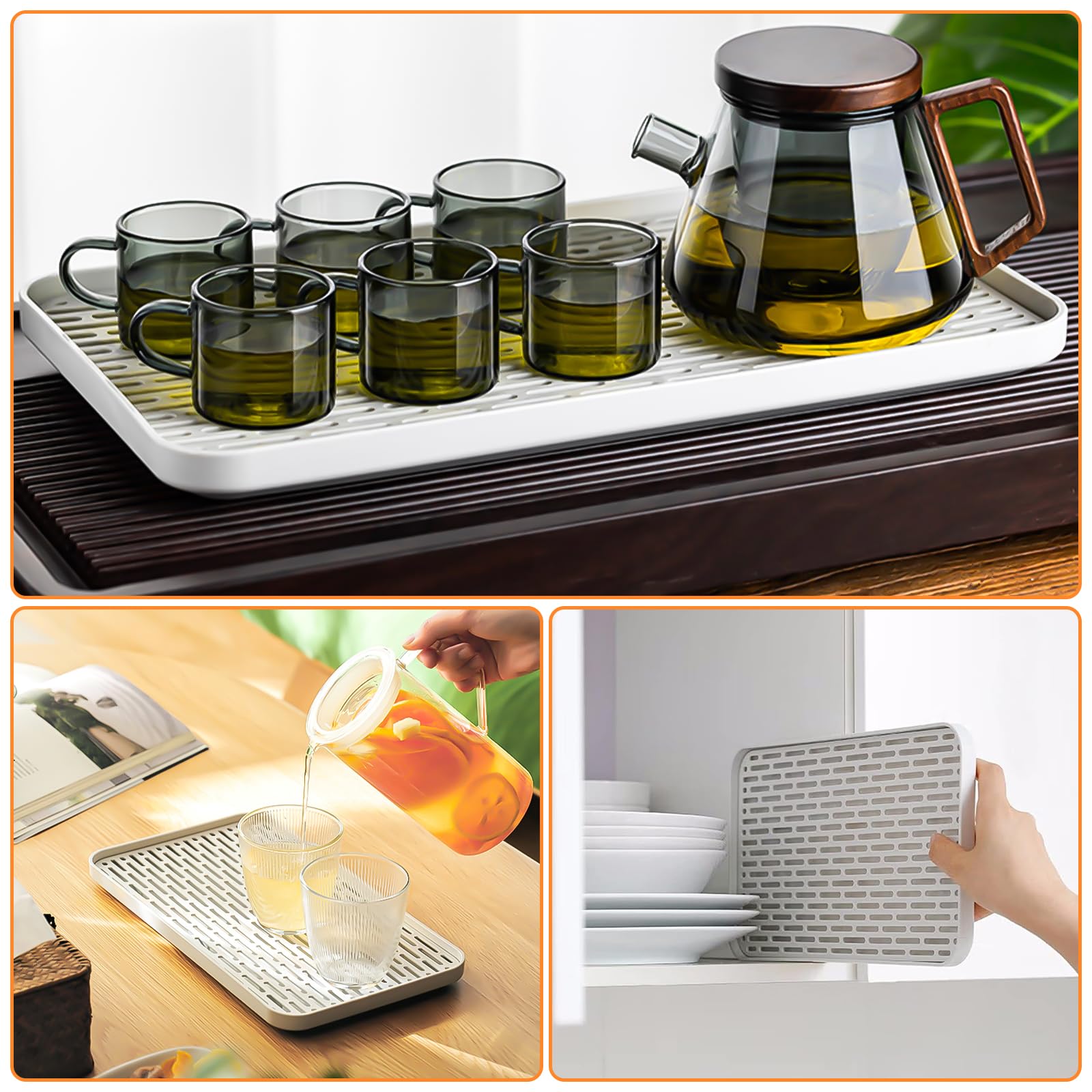 DOITOOL 2 Pièces Bac Égouttoir Plastique Abs Pour Savon