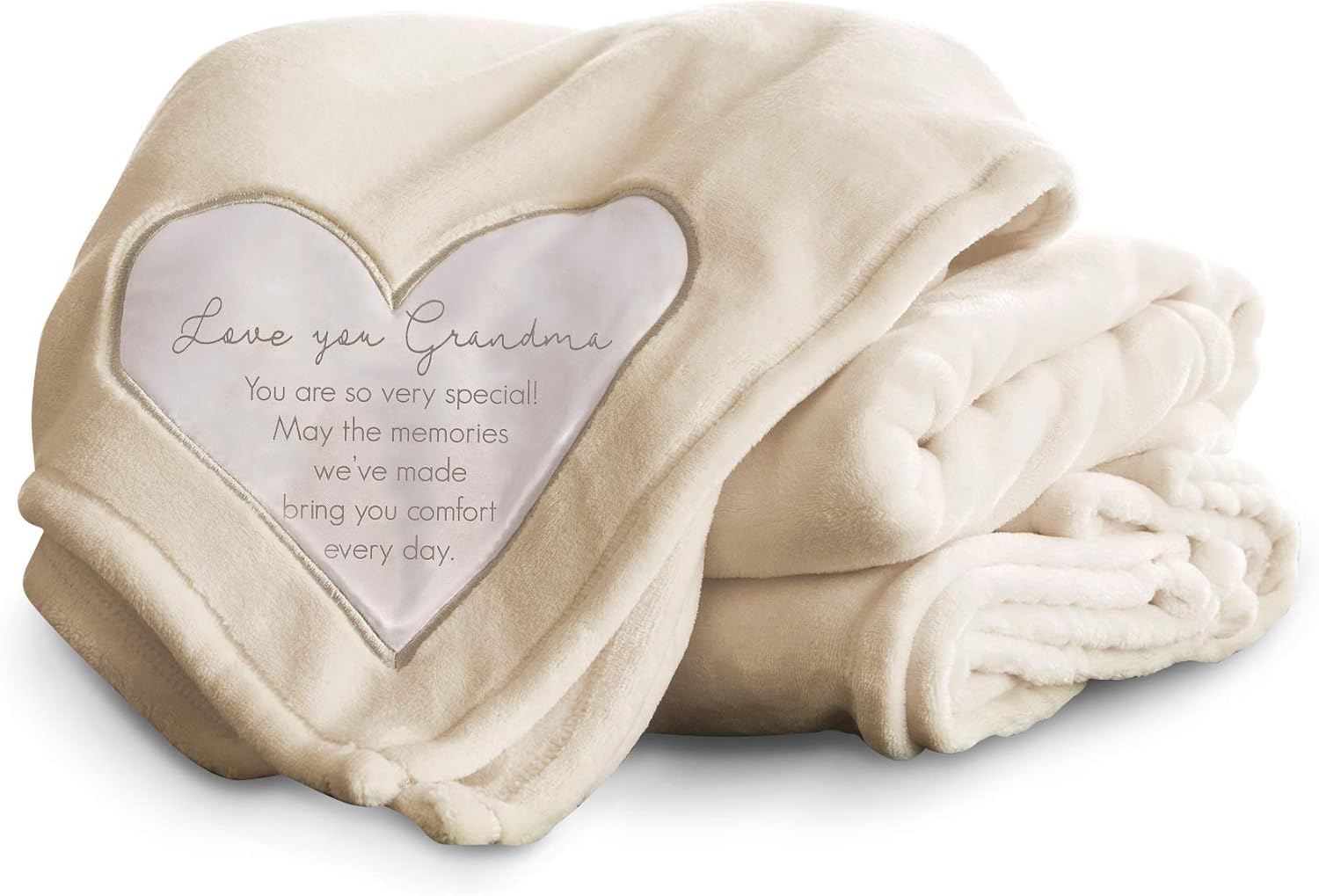 Pavilion Gift Company 19503 Comfort Blanket - Love You Grandma Thick Warm 320 GSM Royal Plush Throw Blanket
