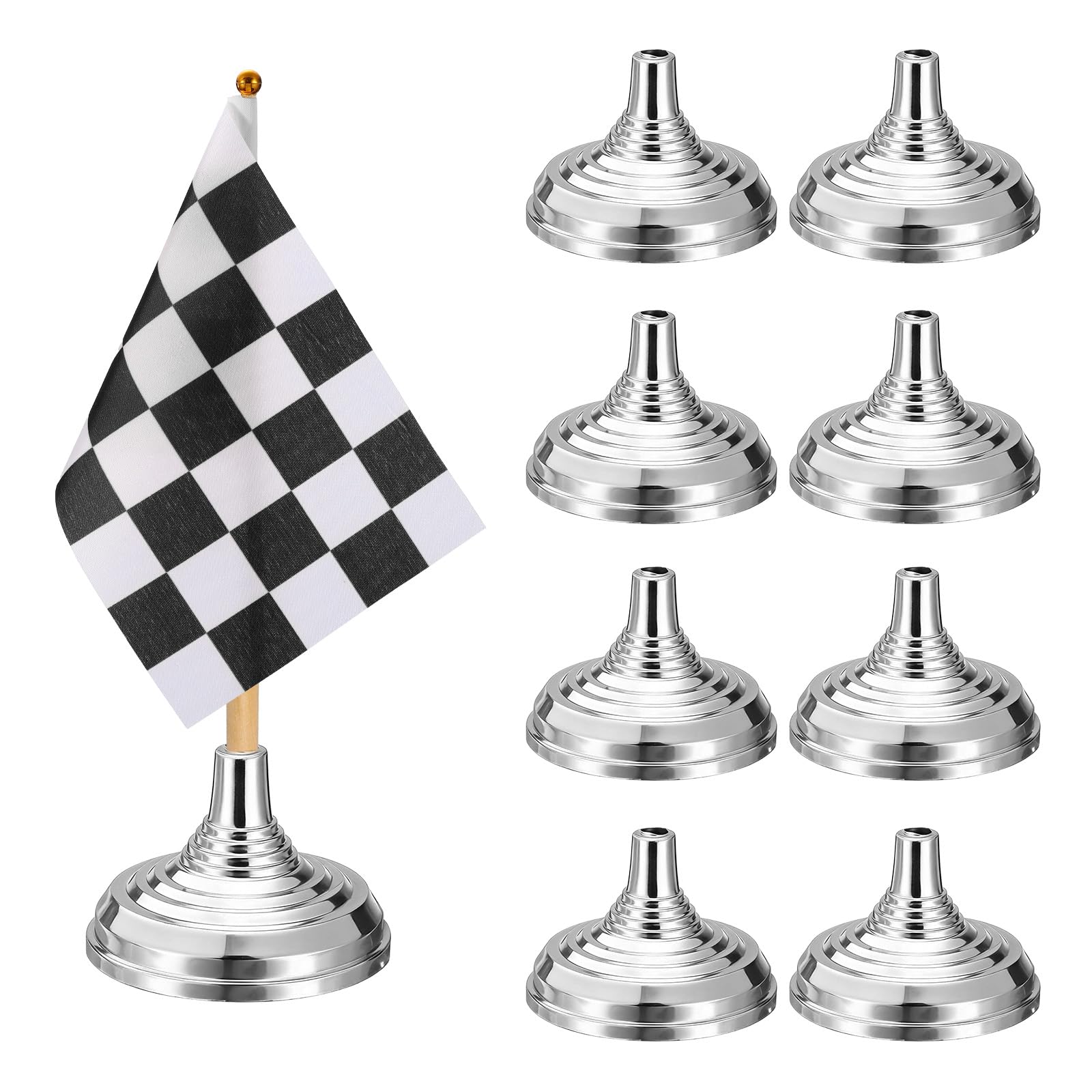 Support de table pour drapeau stable petite base ronde PATIKIL 48pcs