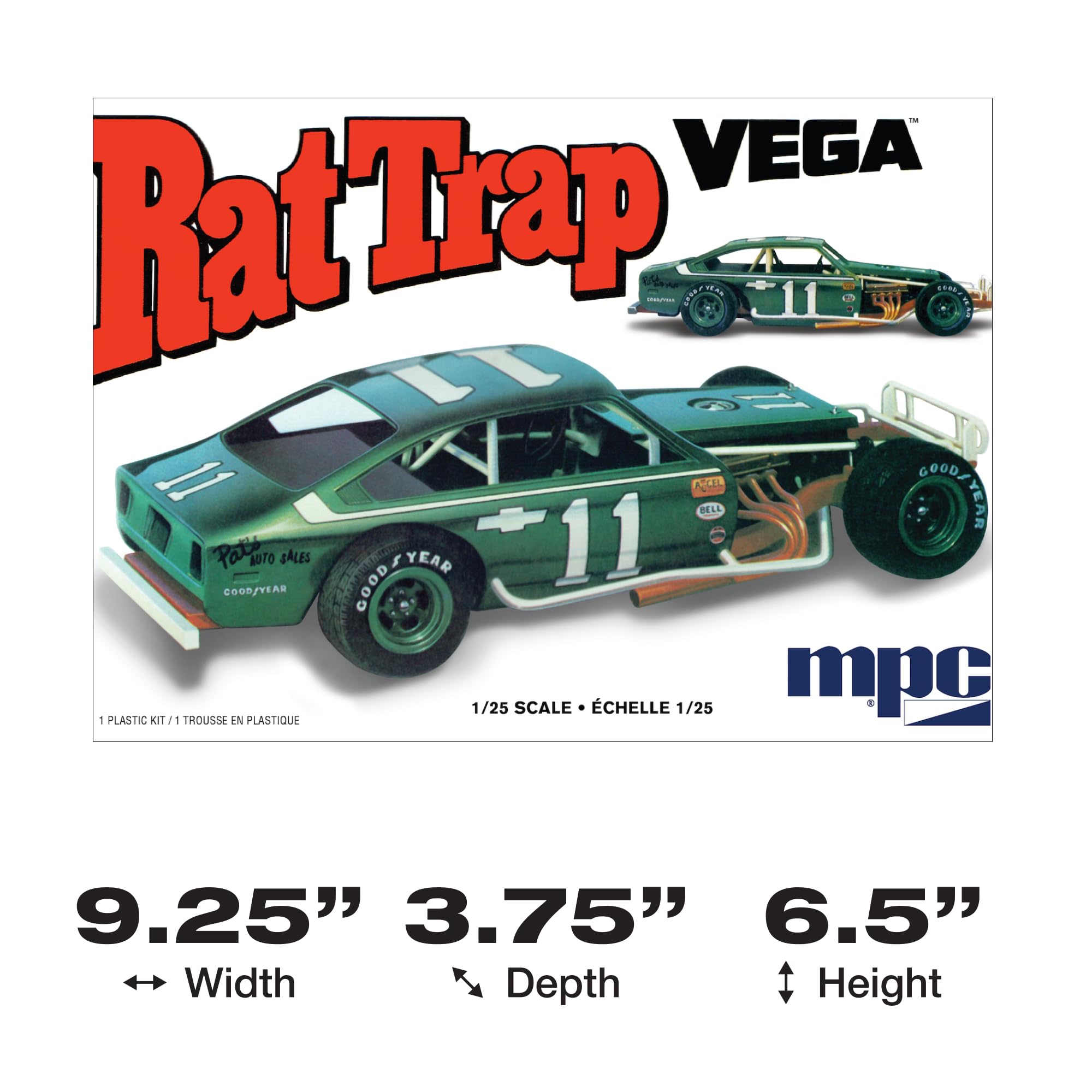 MPC 1/25 Chevy Rat Trap Vega Plastic Model CAR KIT, Cars - Amazon