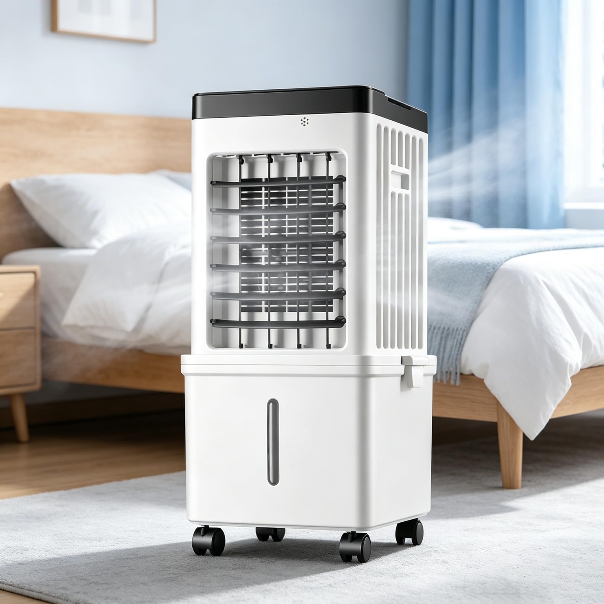 Swamp Cooler, Portable Air Conditioners, Evaporative Cooler 2026 Upgraded Air Cooler, Windowless Portable AC Unit Cooling Fan That Blow Cold Air, Ultra Quiet for Room, Restaurant, Home Mechanical