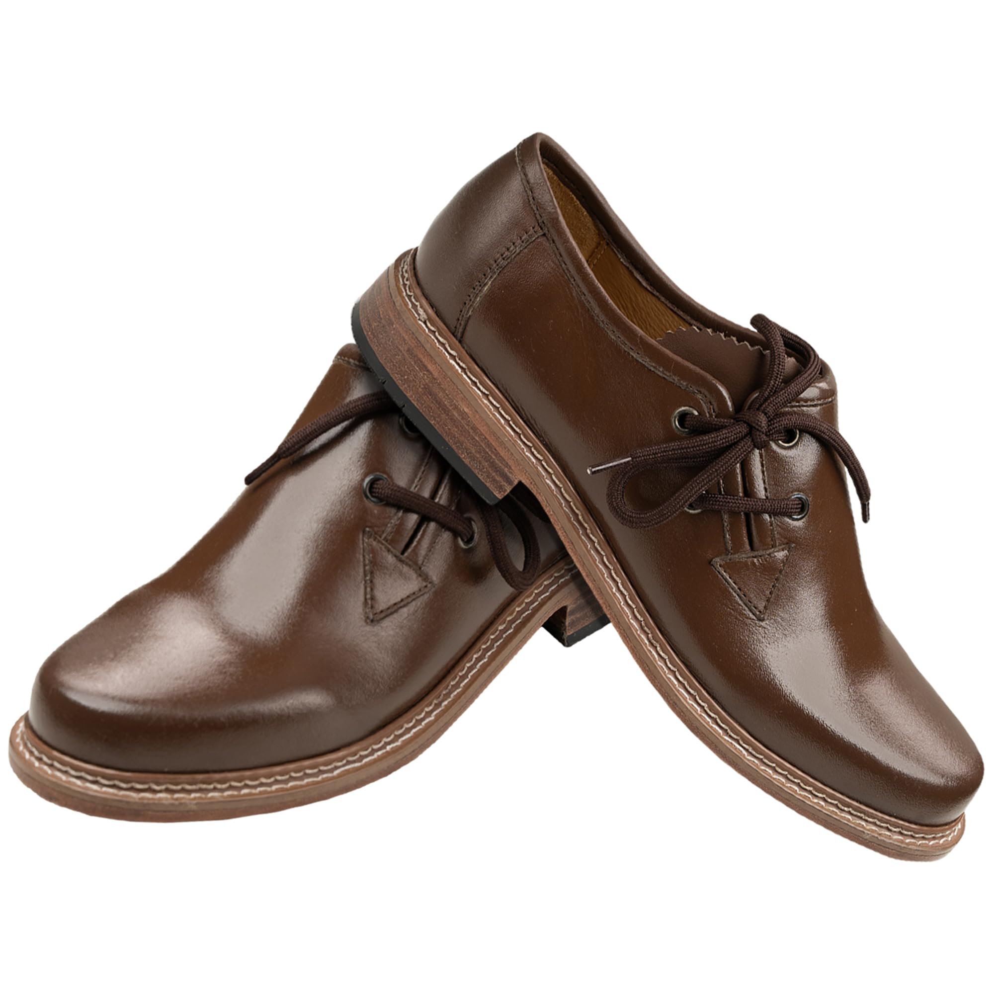 German Wear Haferlschuhe mit Ledersohle Trachtenschuhe Schuhplattler Tanz Schuhe