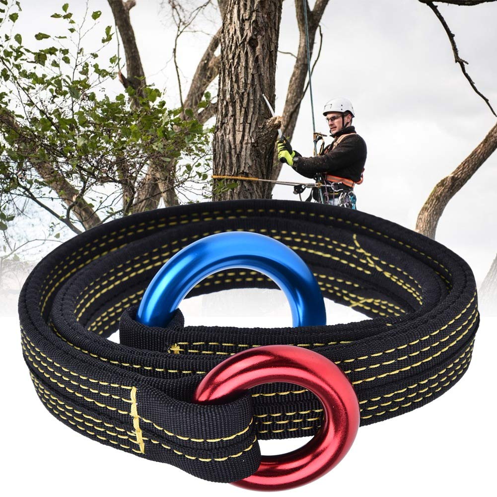 Naroote Canno d'utensile, Poliestere dell'Imbracatura da Arrampicata con Due Anelli Sospesi Imbracatura di Sicurezza per il Lavoro da Giardino