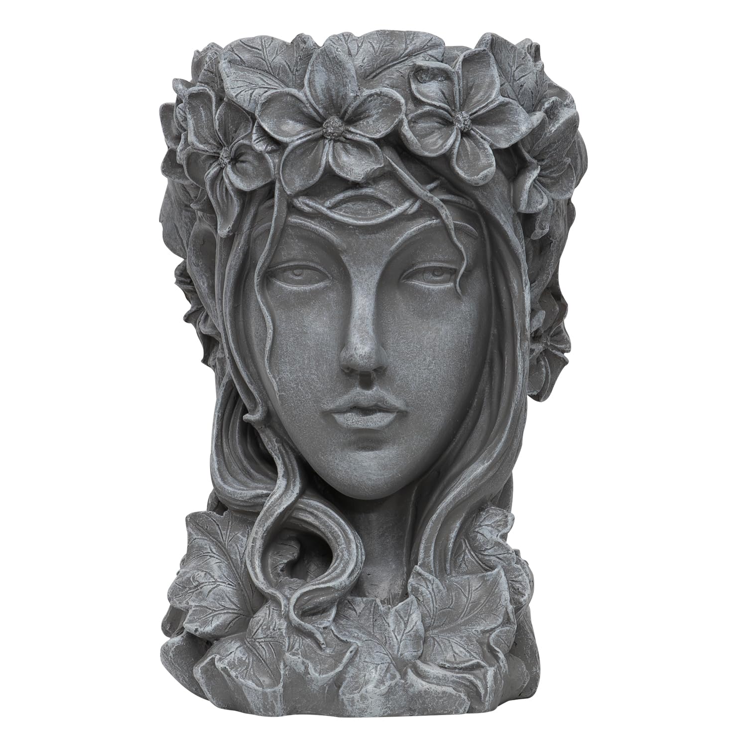 Woodside Garden Goddess Head Planter Decorative Indoor/outdoor Plant Pot Statue from B&Q