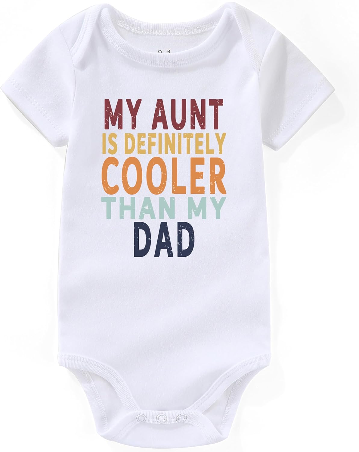 Aunt Is Cooler Than My Dad newborn Outfits Aunties Bestie Baby Clothes Girl Boy Funny infant Bodysuits