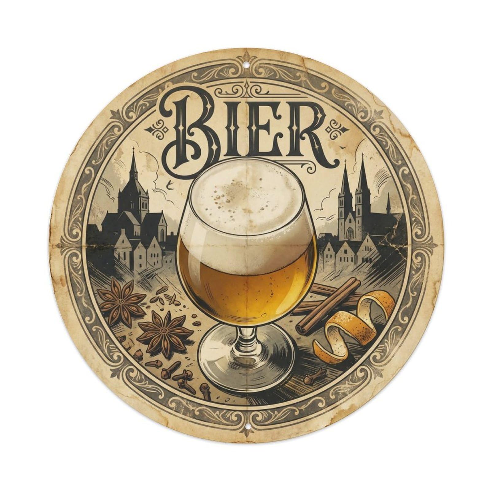 Beer Dutch Travel Pub Brewery Drink Culture Classic Metal Tin Sign