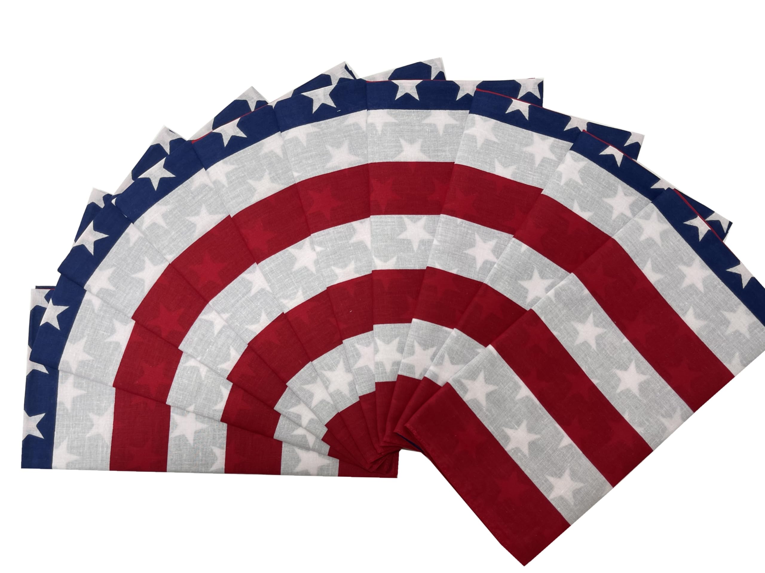 Vamqor 100% Cotton 10 Pack Fine Bandanas