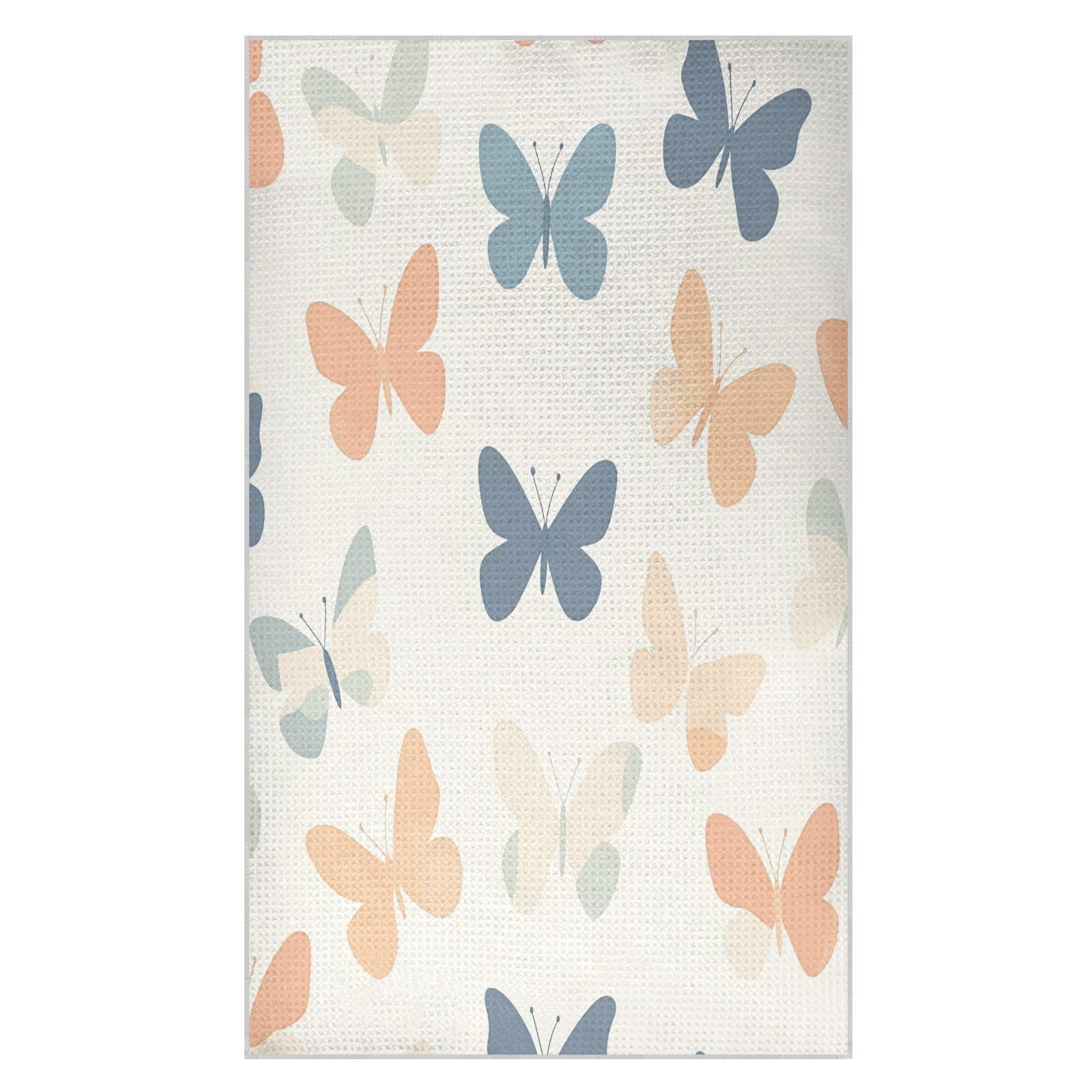 BURSTDDY Butterflies Kitchen Towels,Absorbent Dish Towels 1 Pack