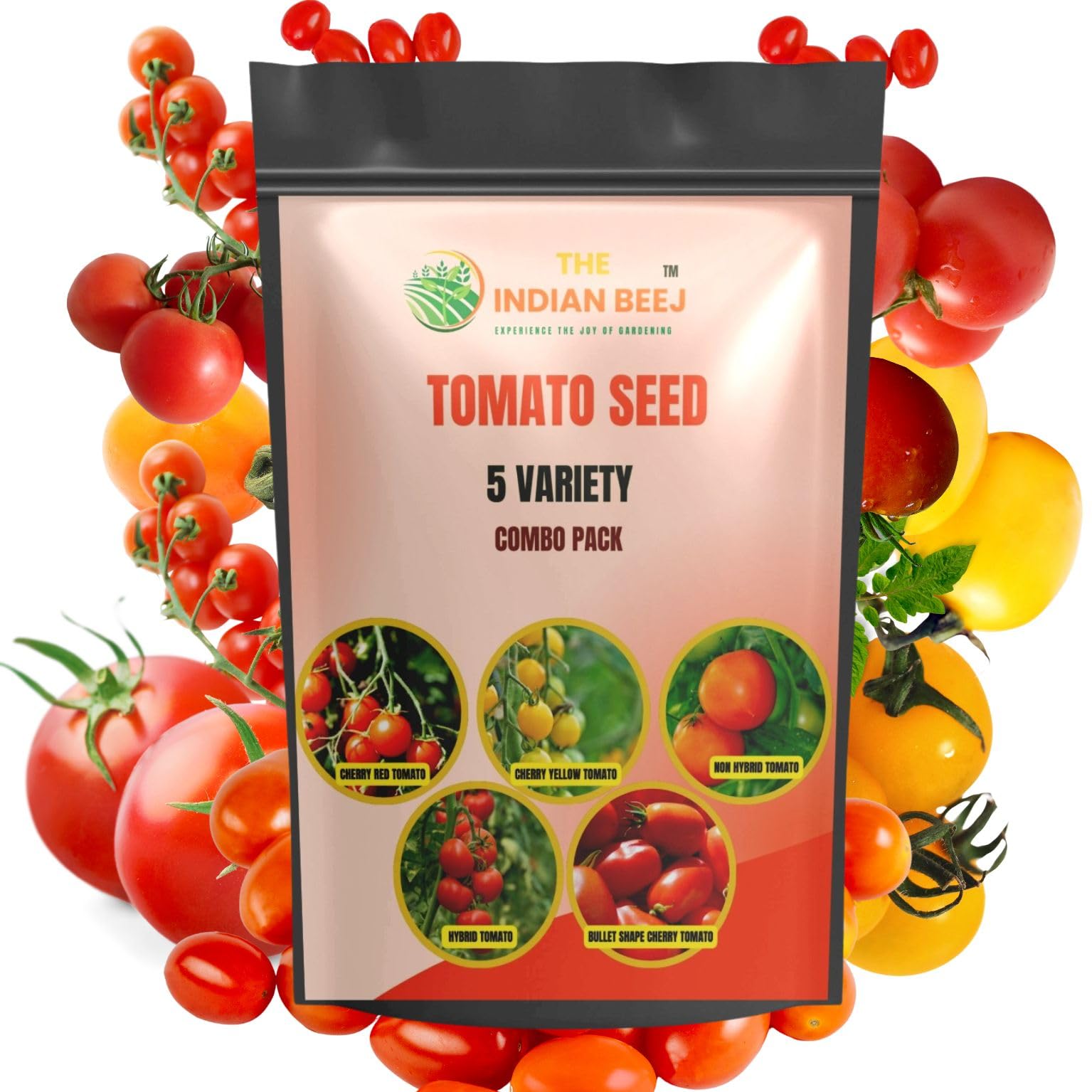 The Indian Beej-Tomato Seeds | Home Gardening and Terrace Gardening | Fresh Indian Tomato Seeds |5 Varieties Tomato | Easy to Grow |Tomato Vegetable Seeds|800+ seeds (B0CVNGB8F5) Amazon Price History, Amazon Price Tracker