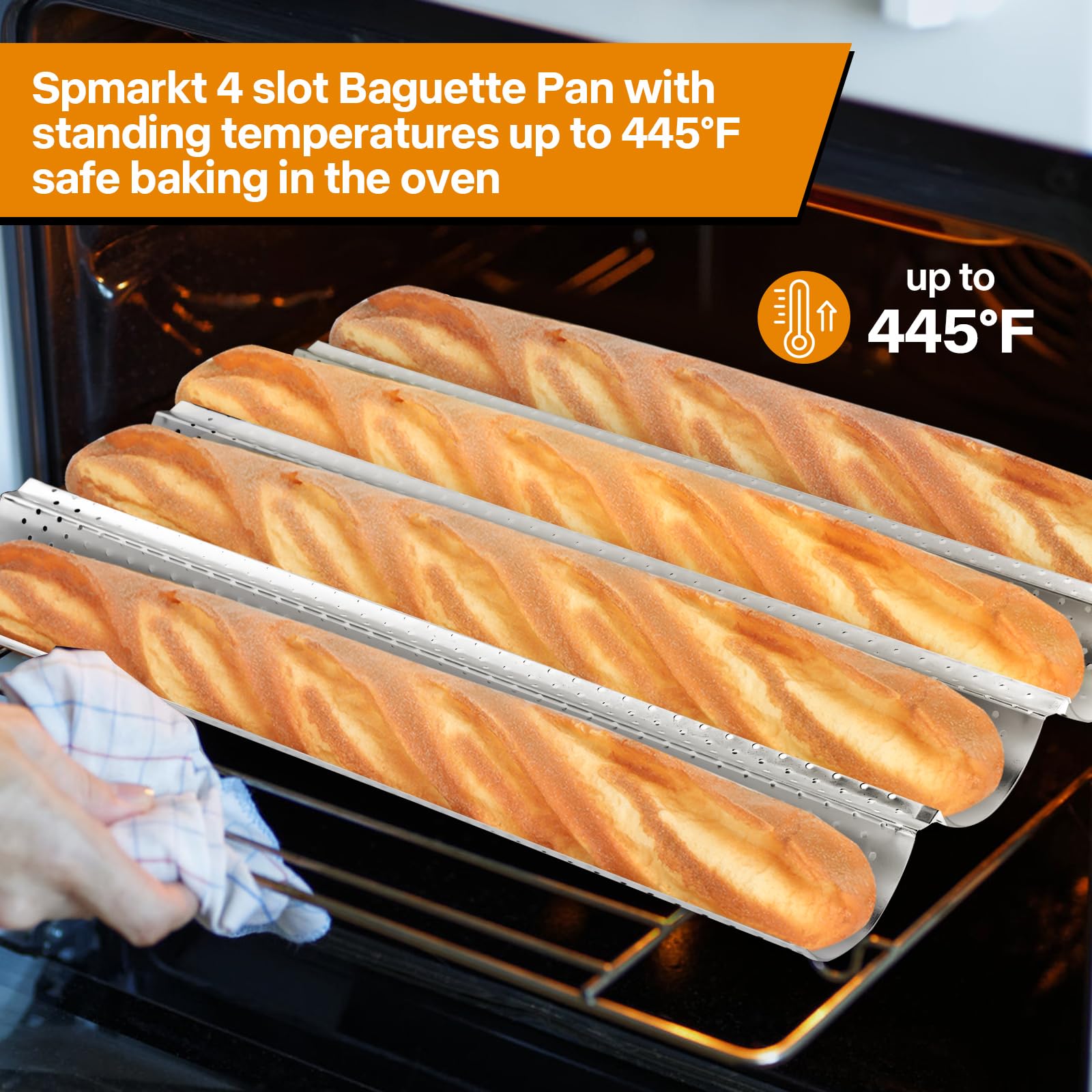 Spmarkt Sartén para baguette francés