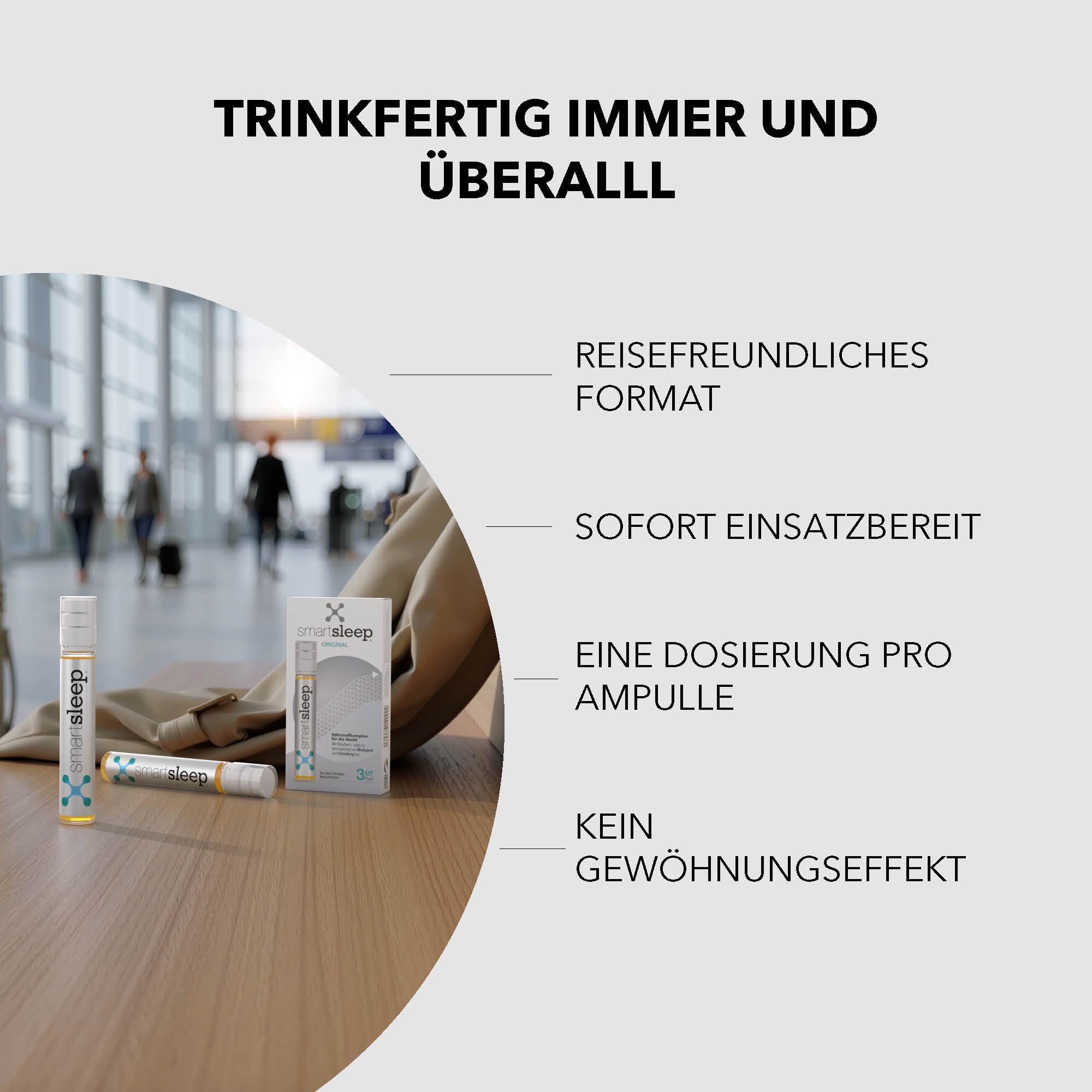 smartsleep® ORIGINAL 12er-Set – Innovativer Nährstoffkomplex für die Nacht mit Vitaminen, Mineralstoffen, Glycin & Kreatin – Vegan, laktose- & glutenfrei