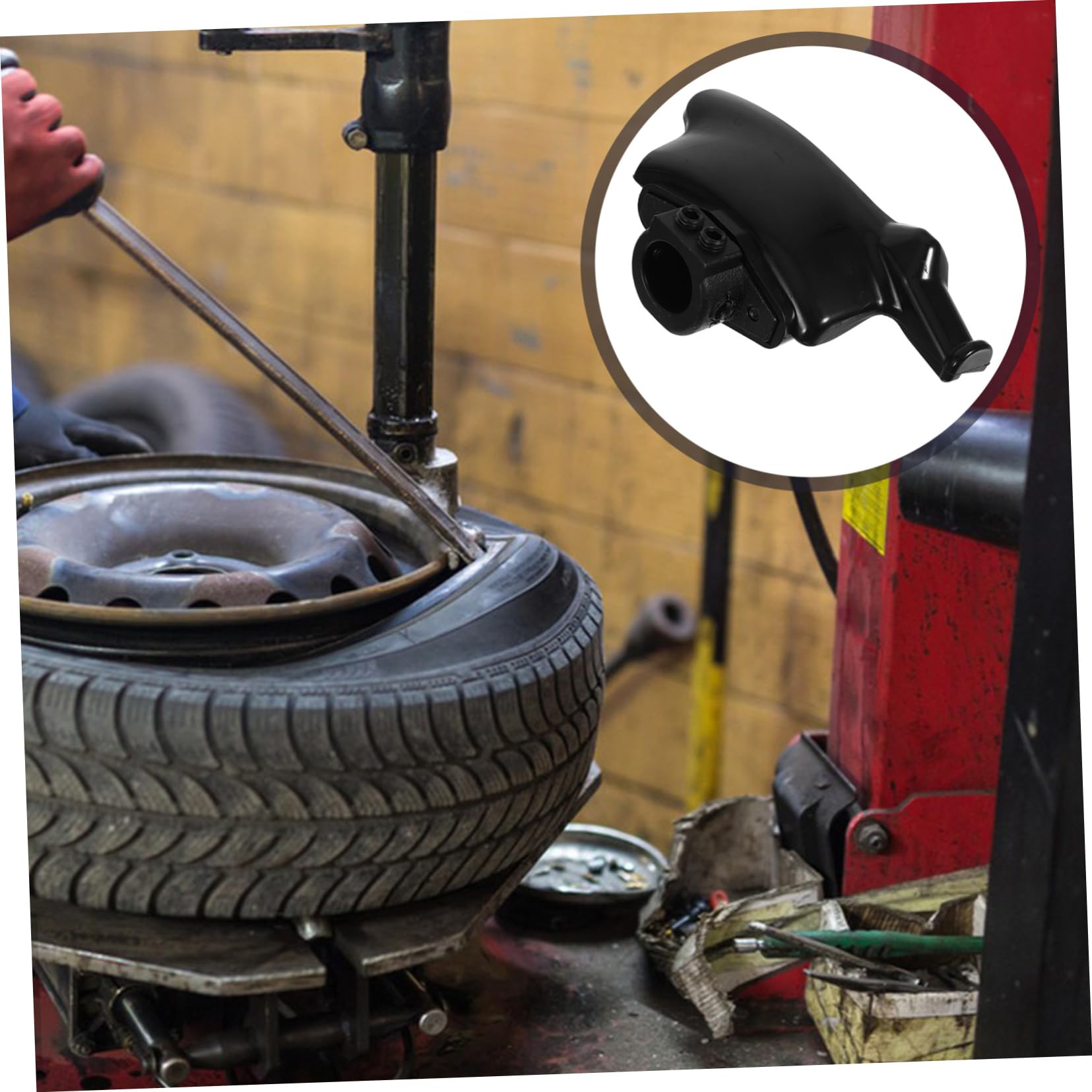 GARVALON Attrezzo Smontagomme Auto 30mm in Nylon e Ferro Nero | Diametro 1, 18, per Ruote Auto e Pneumatici Auto, Accessorio per Macchine di Cambio Gomme