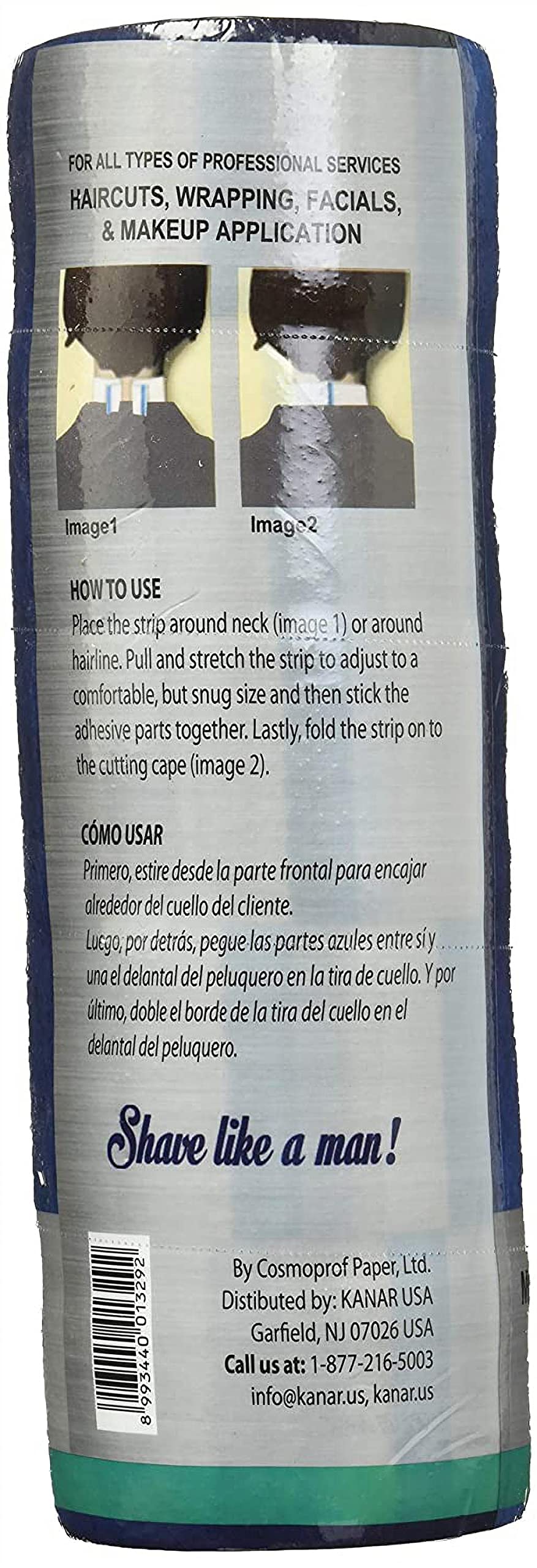 The Shave Factory Halsstrips Per Kappers - 5 Rotoli Da 100 Strisce - Kroos Nekbeschermer Per Una Comoda Lametta Da Barba Con Una Speciale Carta Da Collo Kroos Per La Rimozione Dei Peli