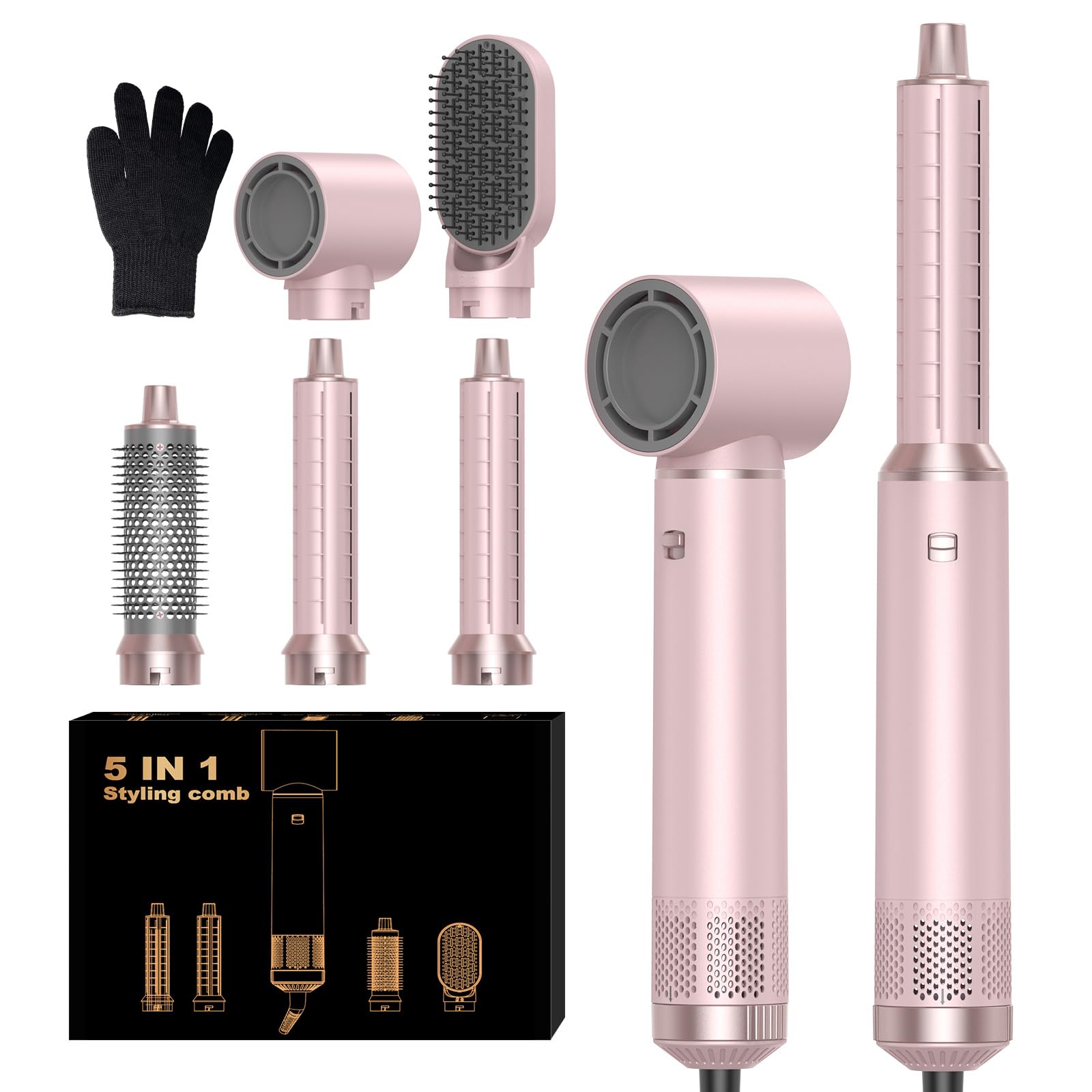 Airbrush 5 in 1 Air Styler, Air Brush 5 in 1 with Hair Dryer  display picture 1