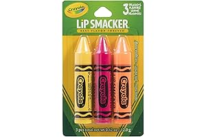 Crayola Flavored Lip Balm Trio: Pucker Up with Colors & Sweet Scents!