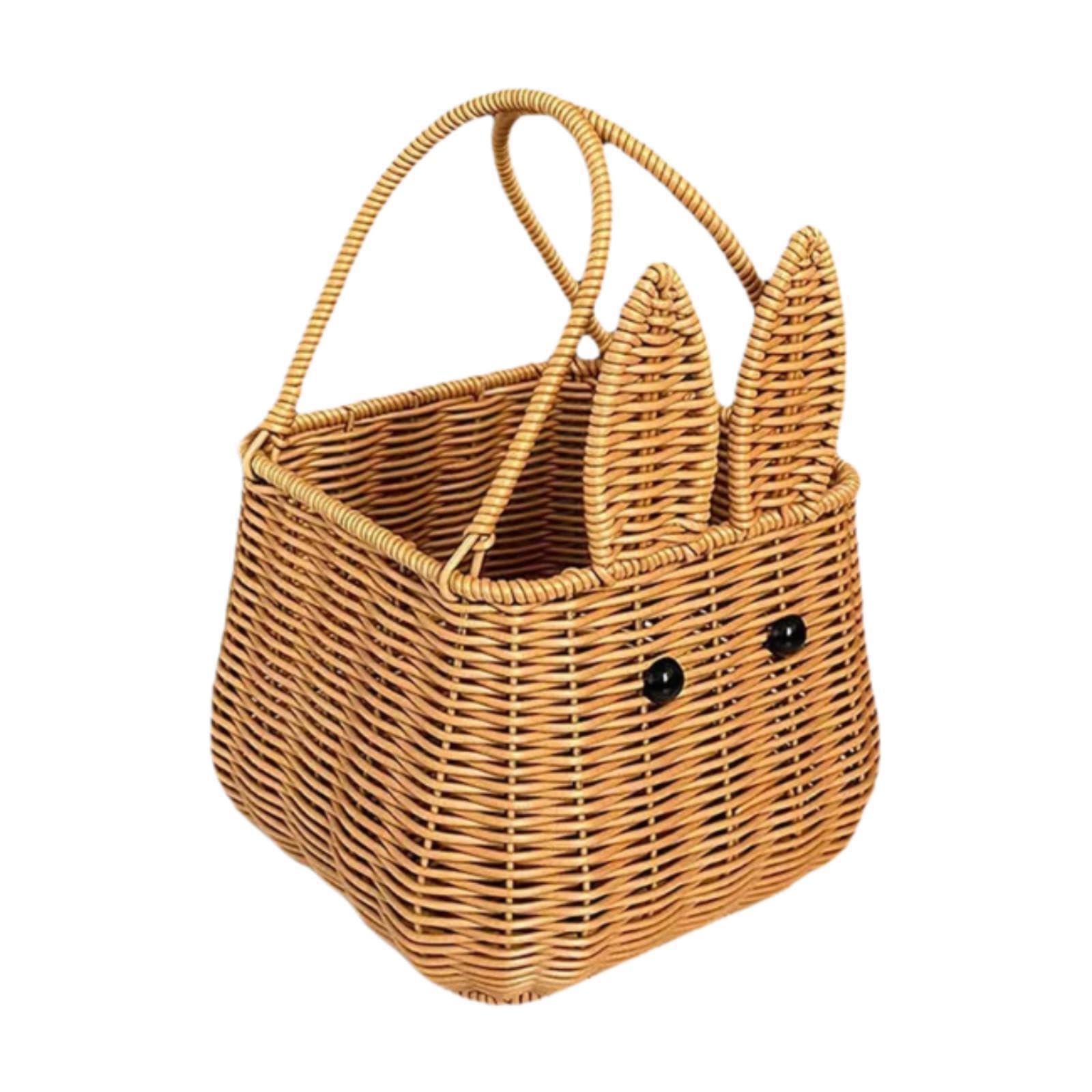 QLECXZI Functional Bunny Snack Box Container Organizing Essentials For Traveling Or Picnics Decorative Countertop Basket Bins Home Party Gift Sundries Snack