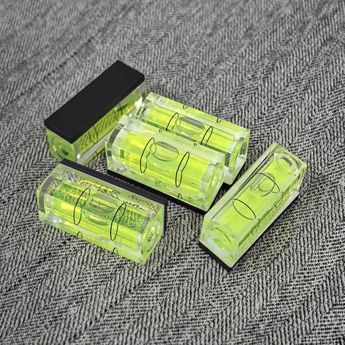 5 Piezas Nivel de Burbuja Magnético Pequeño 29x10x12mm miniatura 2