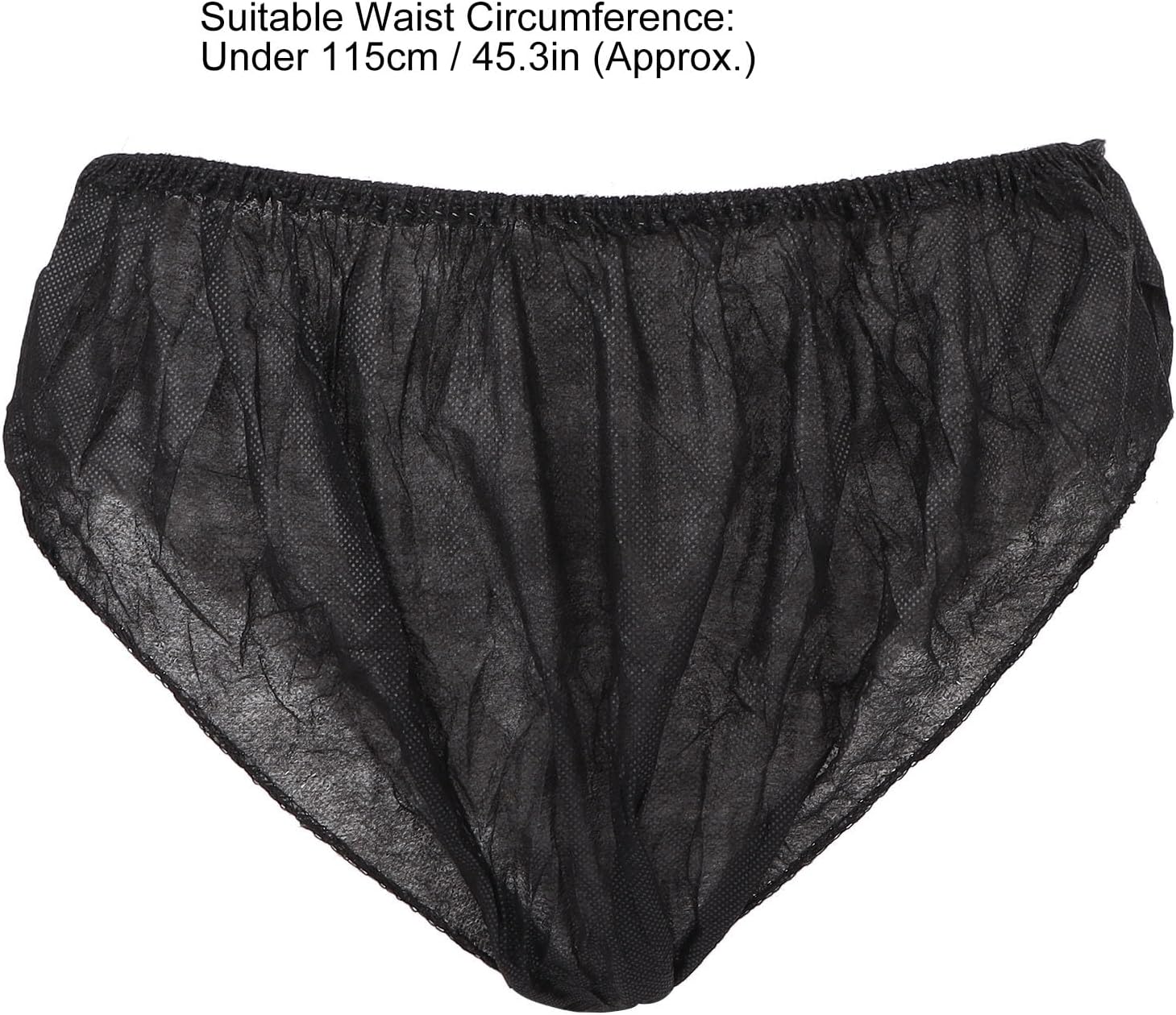 ZASCHMOY 50pcs Disposable Black Underwear, One Size Fits Most Portable Travel Underwear for Women And Men Outdoor Tourism Hotel - Image 6