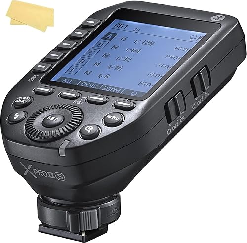 Miniatura 9 de Godox XProII-C TTL - Transmisor de disparador de flash inalámbrico compatible con cámaras Canon, 2.4G 1/8000s HSS, conexión Bluetooth, nuevo bloqueo