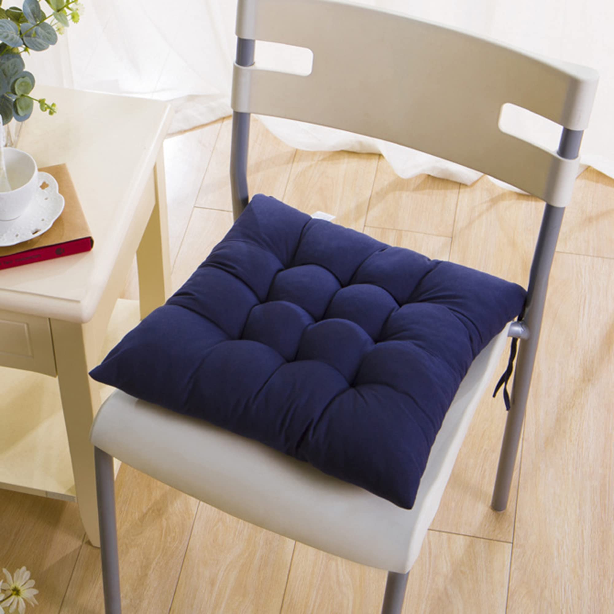 Cuscino per sedie a trapezio 40 x 35 x 8 cm cuscini per seduta decorazione casa giardino Interno ed Esterno (blu navy