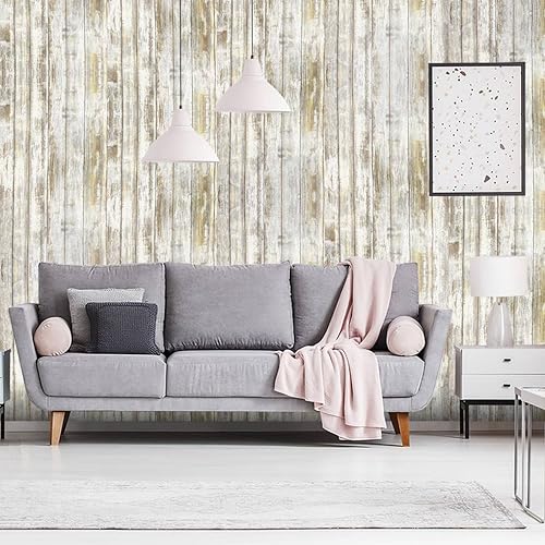 Miniatura 3 de Arthome - Papel de contacto de madera rústica autoadhesivo, decorativo, para armarios, encimera, pared, fácil de limpiar, extraíble, de grano