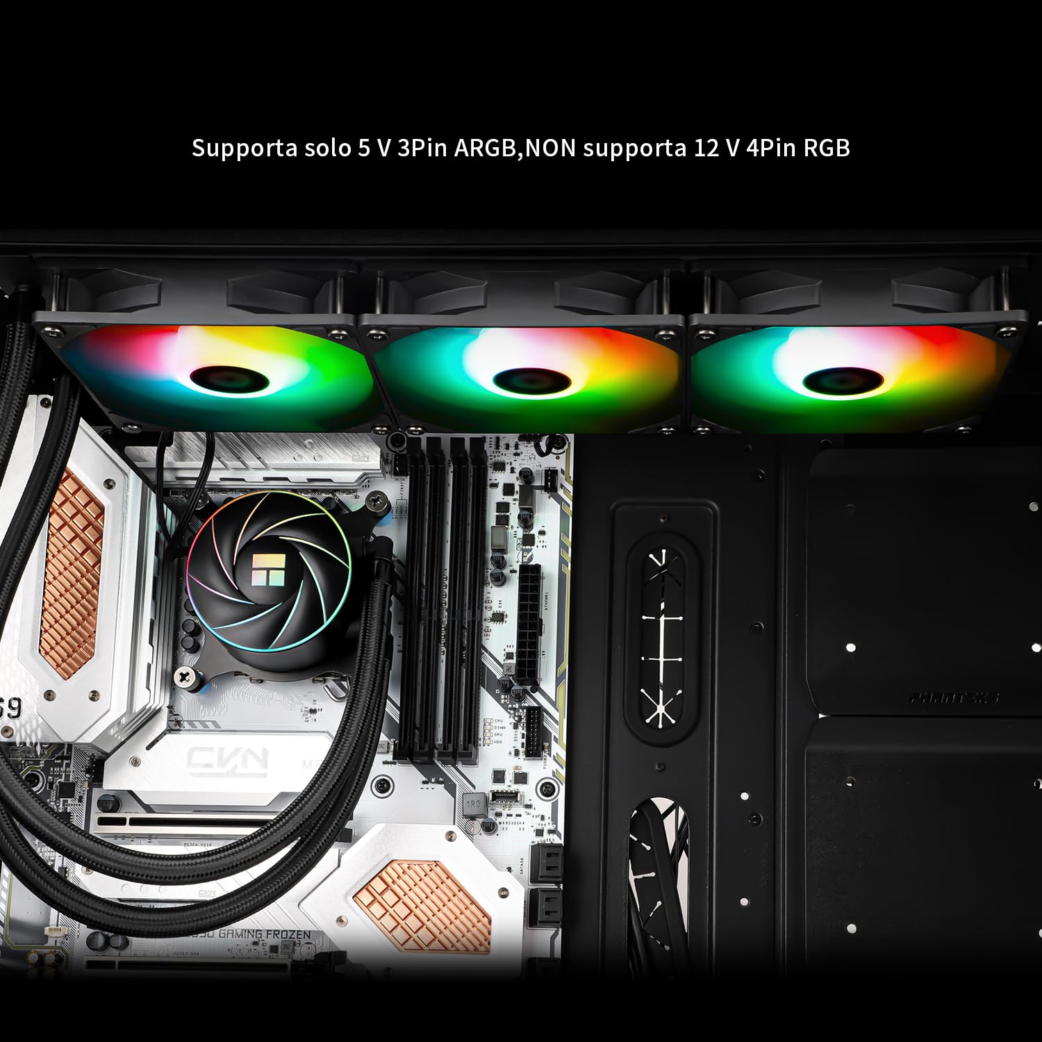 TR AQUA Elite 360 ARGB CPU Wasserkühler mit 3 PWM Lüftern, 1550RPM Geschwindigkeit, für AMD/AM4/AM5 & Intel LGA1150/1151/1155/1156/1200/1851/1700 (AE360)
