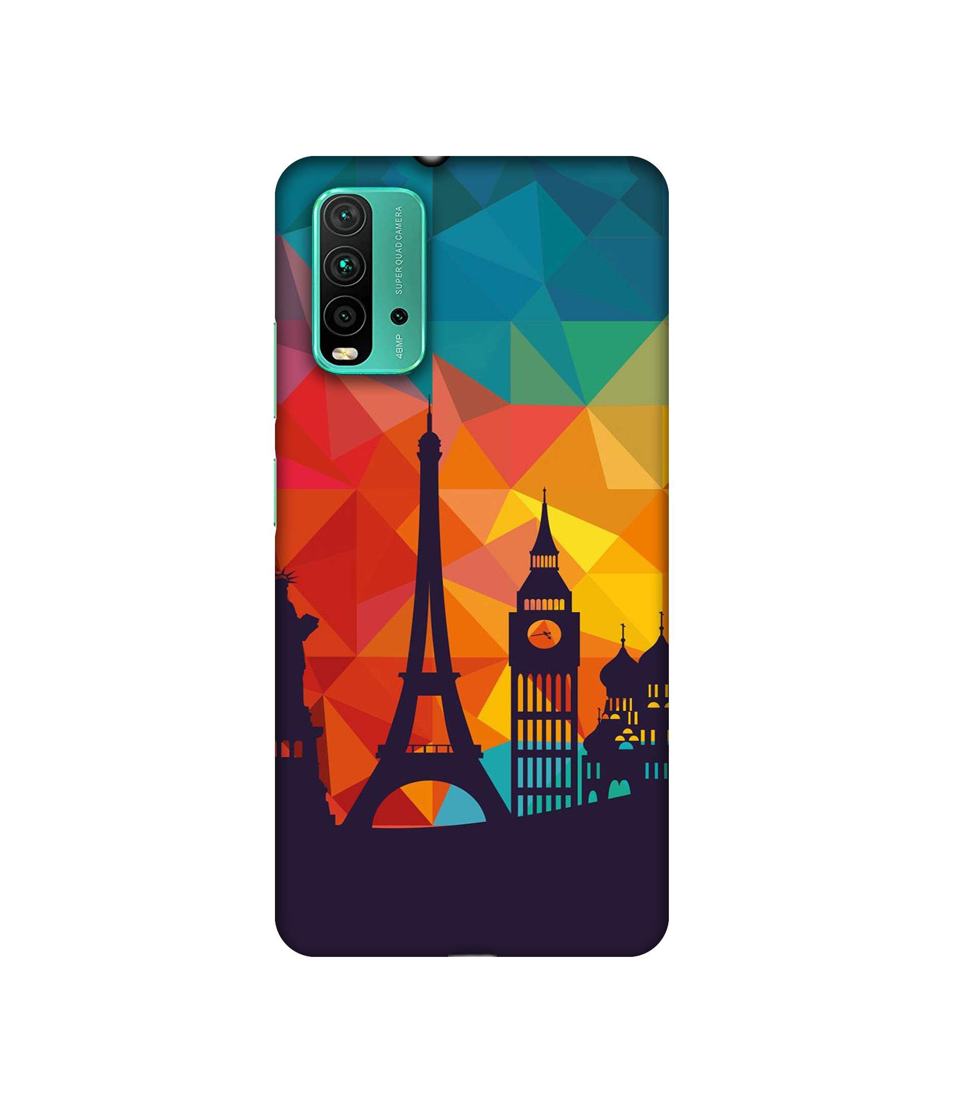 Amazon Brand - Solimo Designer Colored Paris 3D Printed Hard Back Case Mobile Cover for Mi Redmi 9 Power (B08R99HJHQ) Amazon Price History, Amazon Price Tracker