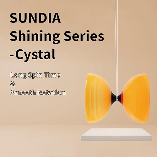 Miniatura 2 de SUNDIA Shining Series - Diábolo profesional de triple rodamiento para giros largos, rotaciones suaves, alto rendimiento para todos los trucos y