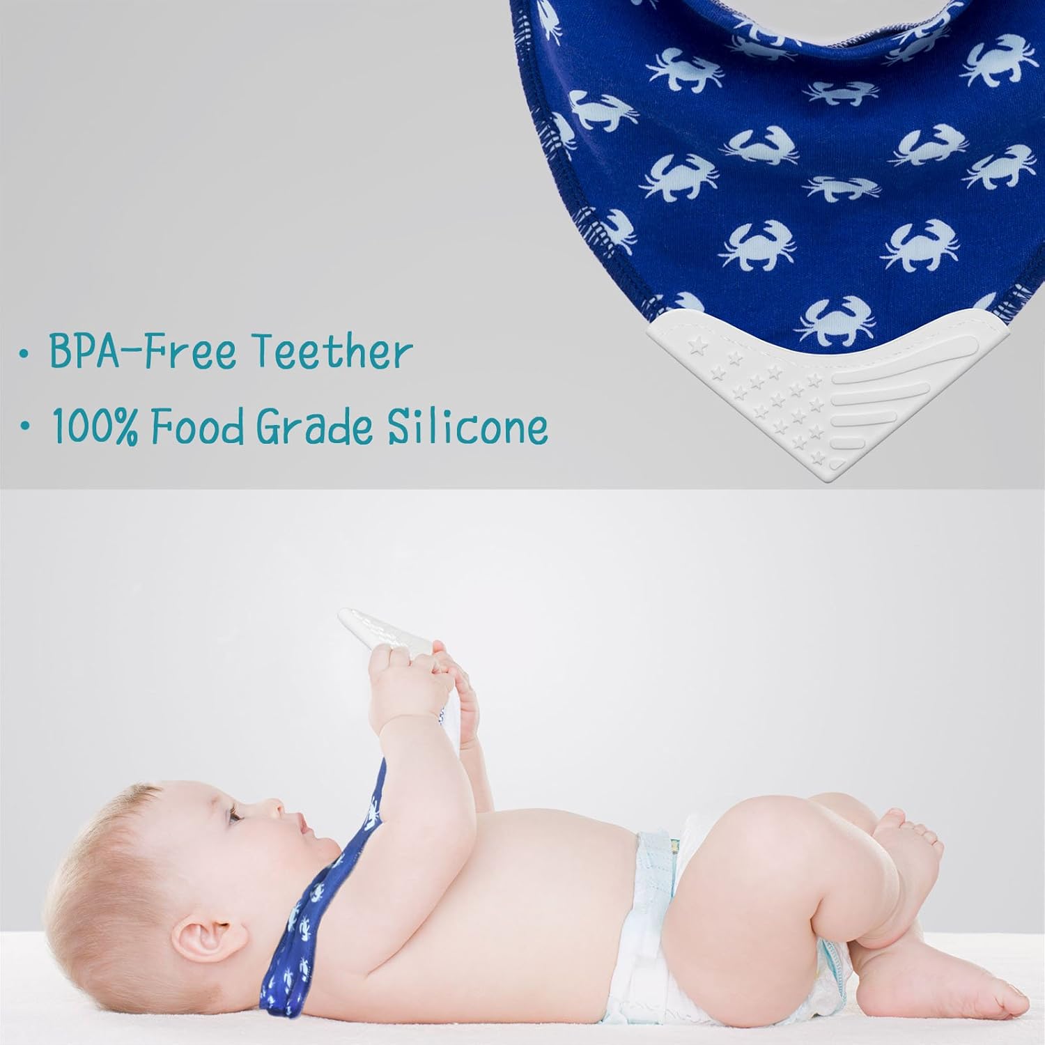 Giftty Baby Teething Bibs Set - Image 2