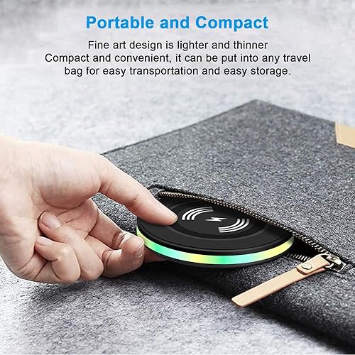 Miniatura 6 de Cargador inalámbrico Samsung de 15 W, almohadilla de carga rápida con adaptador QC3.0 para Samsung Galaxy S24 S23 Ultra S22+ S21 S20 FE, cargador