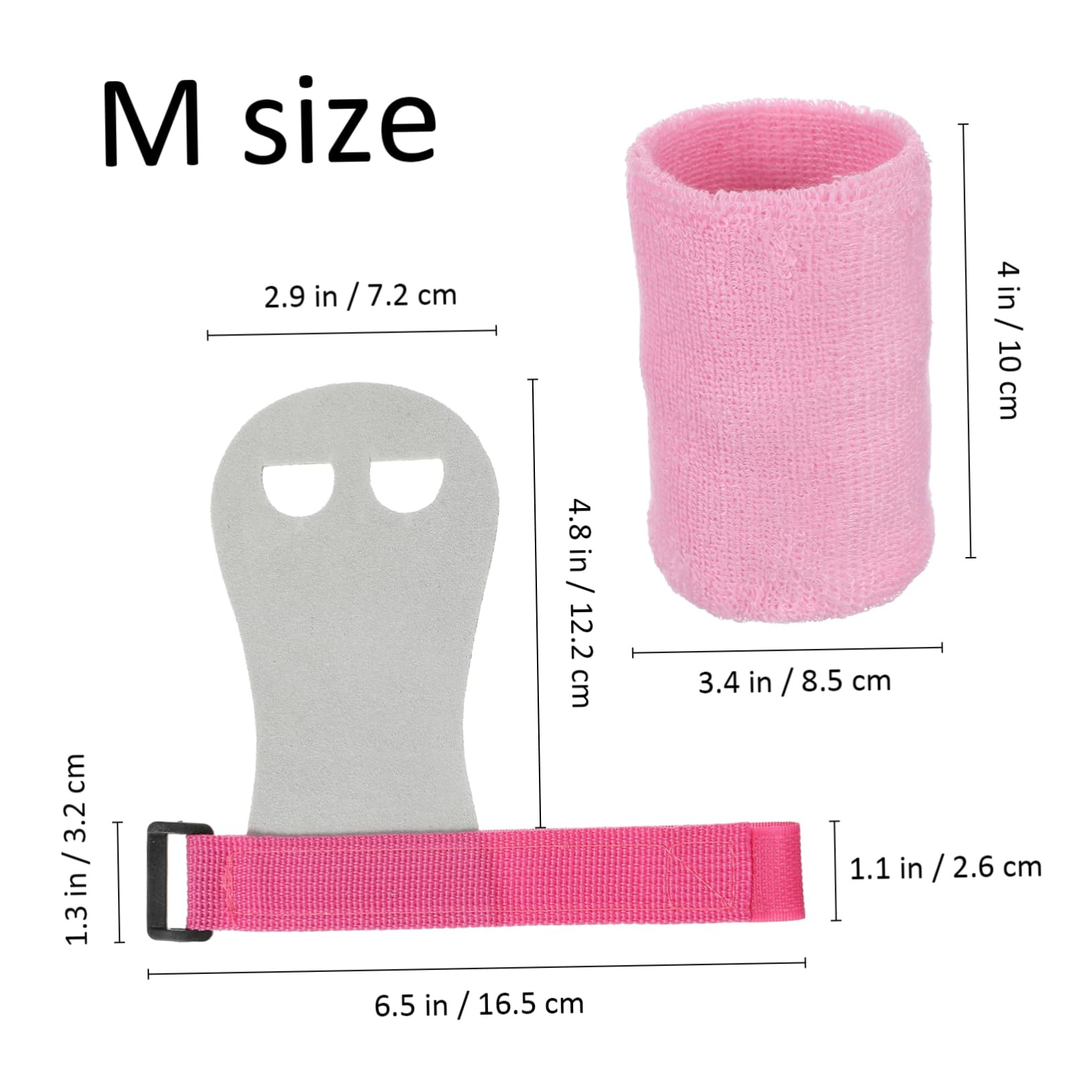 BESPORTBLE 1 Set Gymnastics Hand Grips with Adjustable Wrist Straps Durable Palm Protection Gloves for Weightlifting Strength Training Safe Design for Enhanced Stability