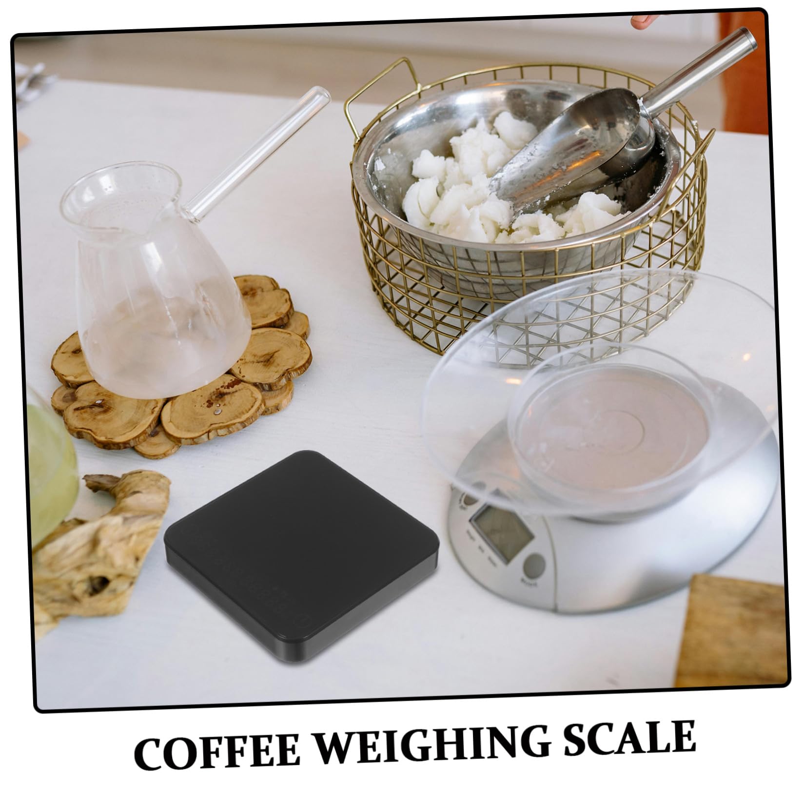 Bilancia Portatile per Caffè con Timer Integrato Precisione Capacità Ricaricabile per Espresso e Caffè Filtro con Misurazione Automatica del Rapporto Acqua-caffè