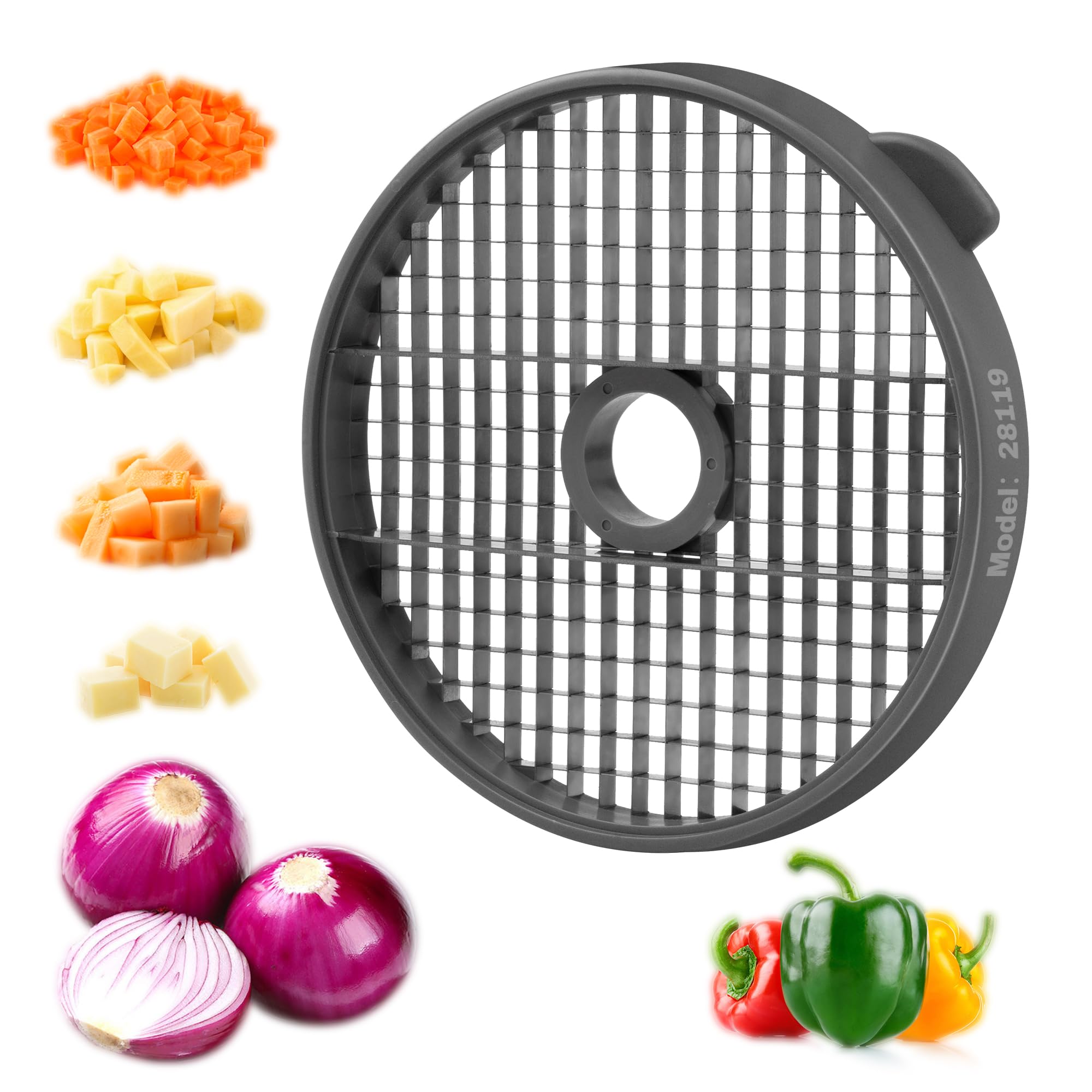 Photo 1 of #28119 Commercial Dicing Grid for Robot Coupe CL50 CL52 CL55 CL60 R502 R602 R652 R752, 10mm x 10mm Precise Dice Grid Cut Replacement Grid Commercial Food Processors