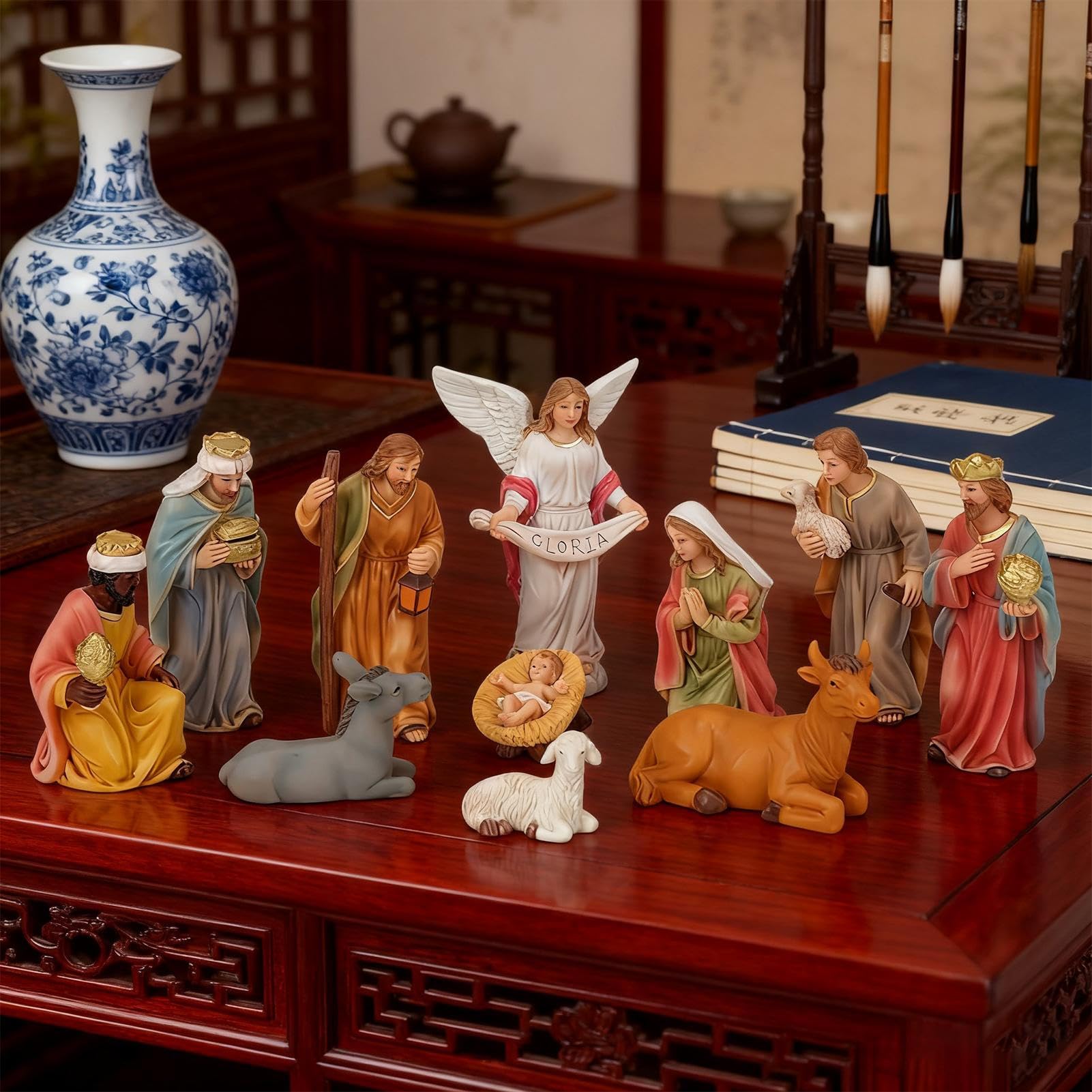 Générique Presepe di Natale - Statuine religiose Gesù in resina