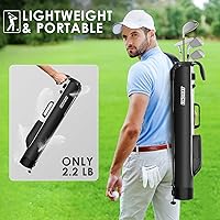 Vista 6 de Findway Bolsa de Golf con Soporte, Bolsa de Golf Pequeña para el Campo de Práctica, Par 3 y Campos Ejecutivos, Bolsa de Transporte Ligera para Palos