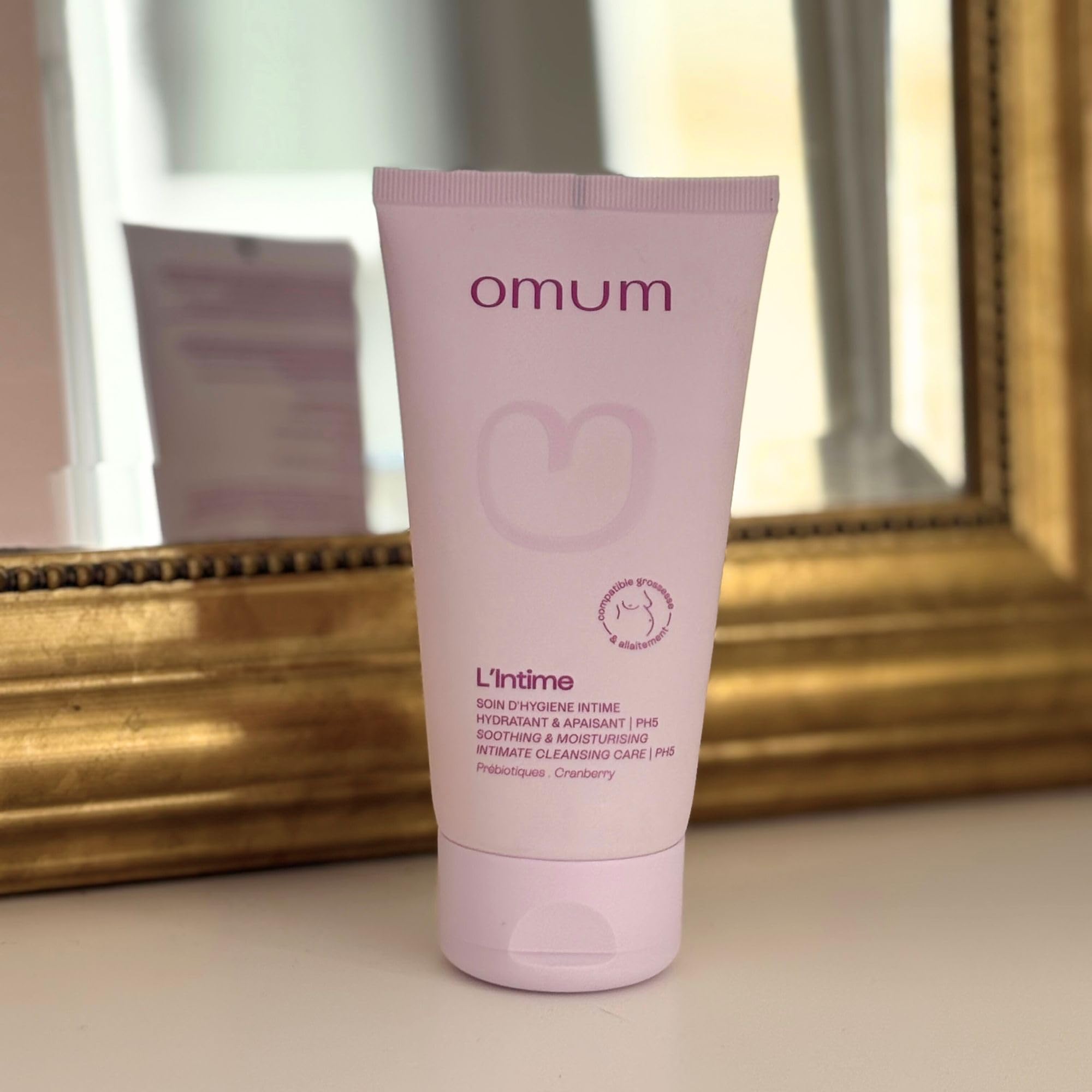OMUM - Mes Essentiels Grossesse - 1 huile sèche pour le corps La Surdouée + 1 crème visage Ma Jolie Peau + 1 gel nettoyant & hydratant L'Intime - Vegan & Bio - Kit femmes enceintes