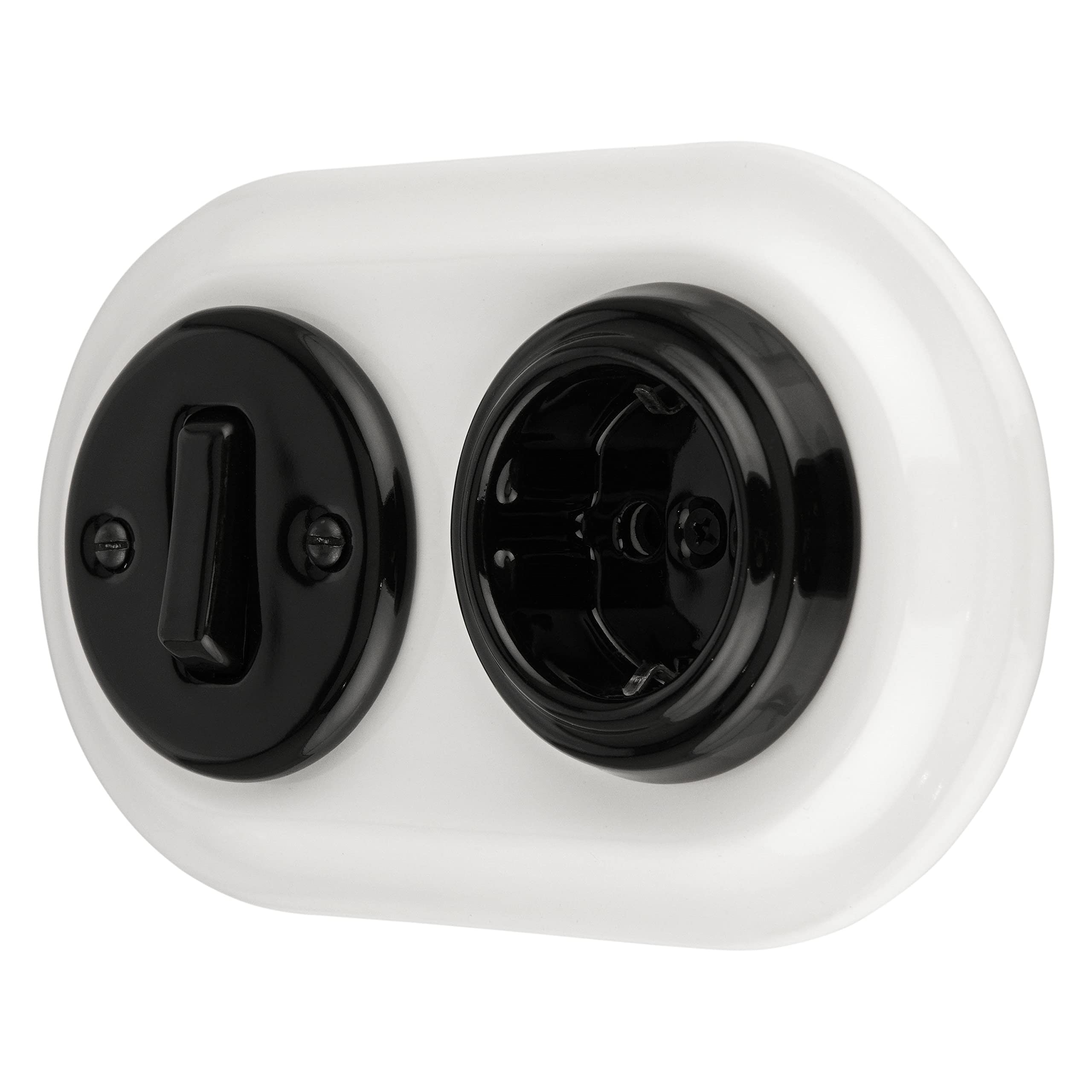 PR1 Series Porcelain Retro Frame 2-Way White, 173 x 100mm I Höhe 13mm - Image 2