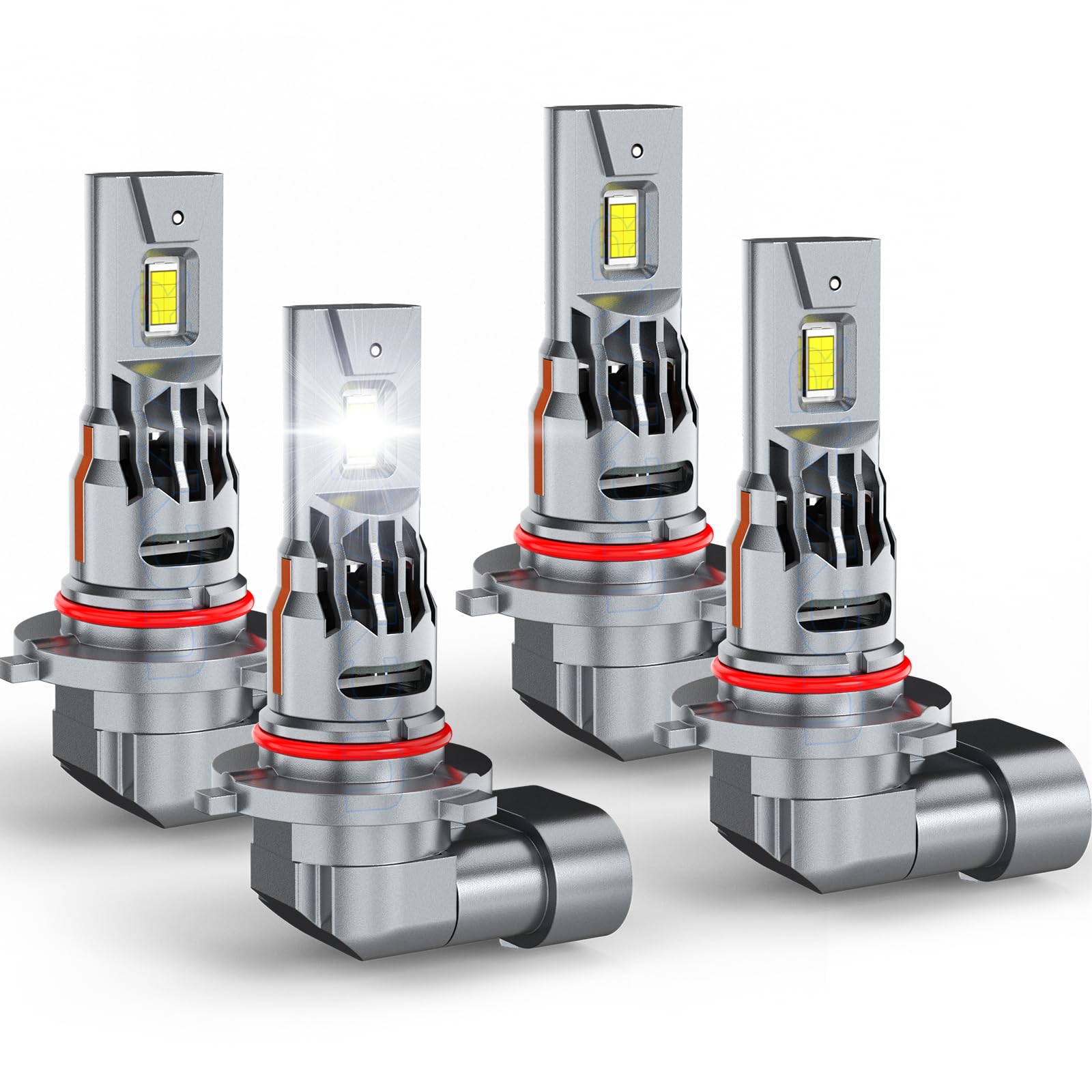 Compatible with GMC Sierra 1995 1996 1997 1998 1999 2000 2001 2002 2003 2004 2005 2006 Fog Lights Bulbs Combo, 9005 High Beam 9006 Low Beam, Plug and Play, 65000LM 900% Brighter, Waterproof, Pack of 4