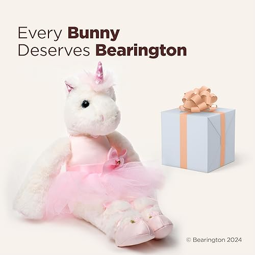 Miniatura 6 de Unicornio blanco de peluche bailarina Bearington Dreamer, de 14 pulgadas