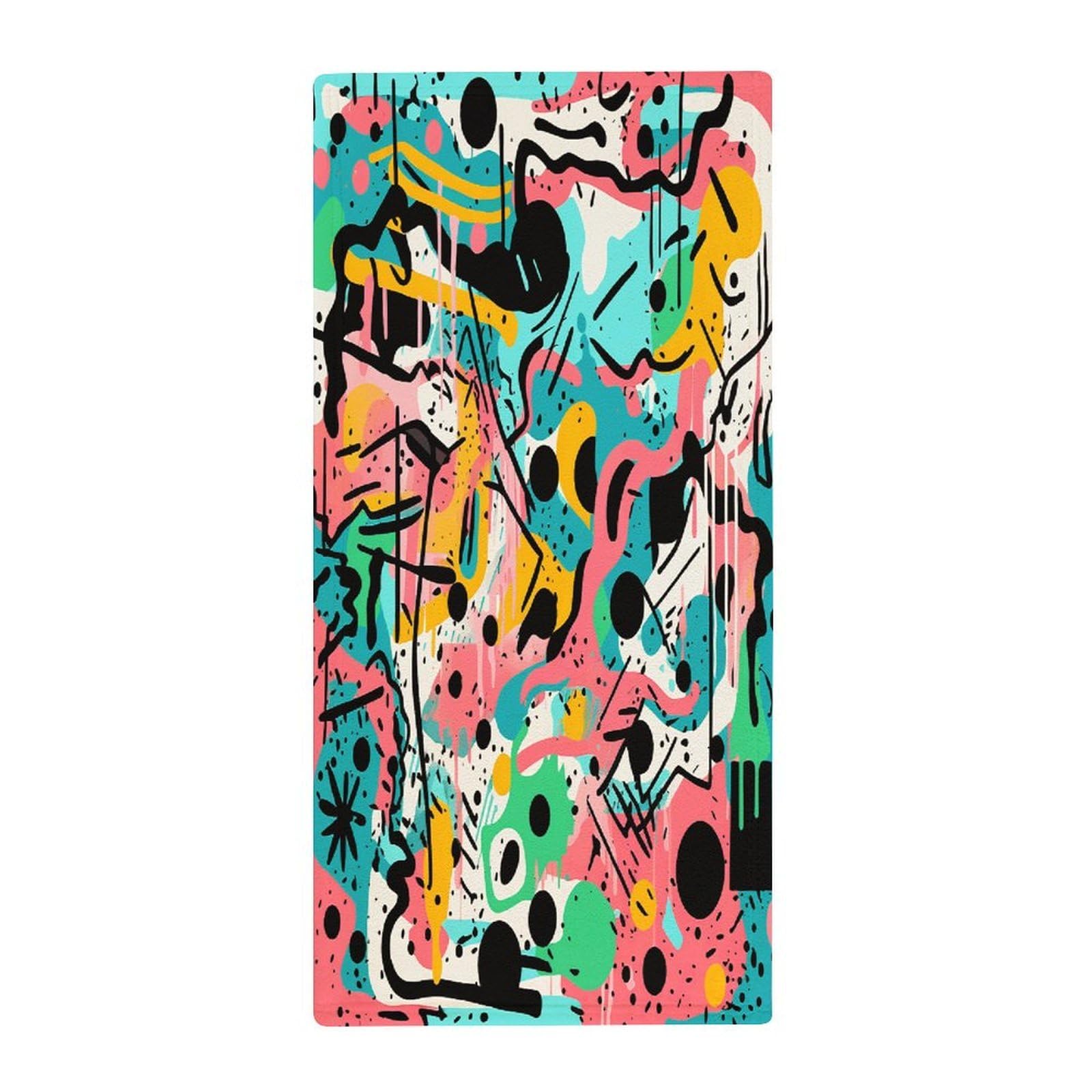 Fekiloot Style Jungle Punk Towels For Bathroom, Bath Towels 13.8 X 28.7 Inch, Hand Towel Multipurpose Use As Bath Fitness, Bathroom, Shower, Sports, Yoga Towel