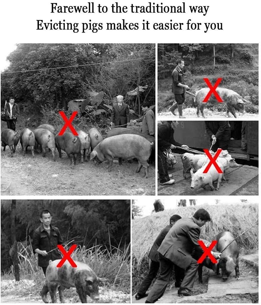 Animal Empujador Electric Prod Hot Shock Mano Choque Cerdo Ganado Pinchar La Seguridad Choque Prodder Para La Granja Con Pila Y Cargador 86CM